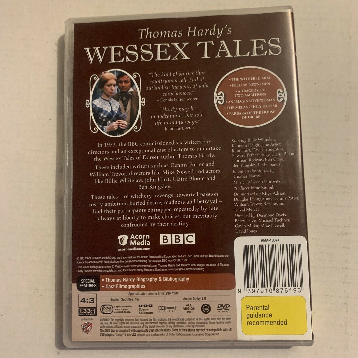 Thomas Hardy's: Wessex Tales (DVD, 1973, 2-Disc Set) BBC All Regions