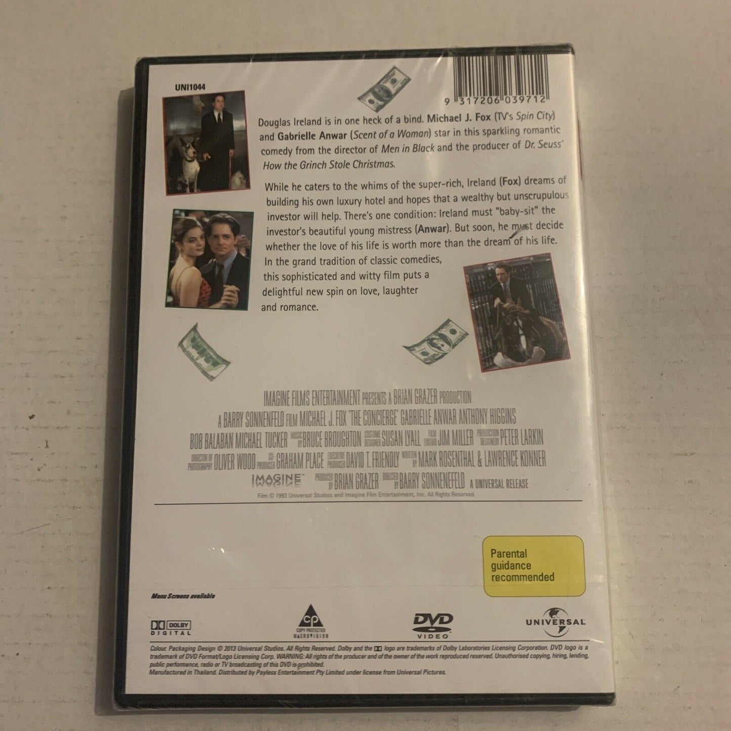 *New Sealed* The Concierge (DVD, 1993) Michael J. Fox Region 4