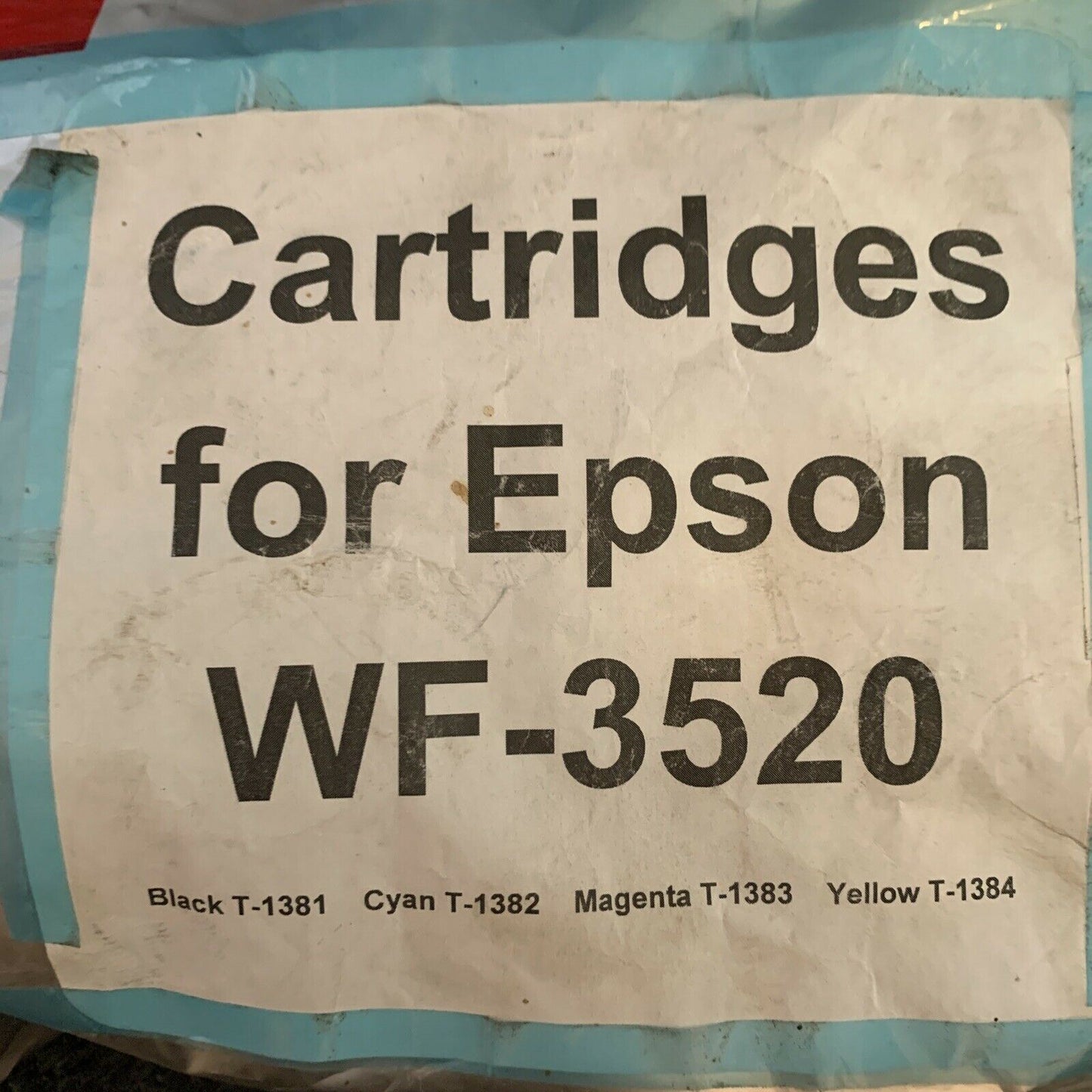 19x Ink Cartridge For Epson WF-3520 5x Cyan, 5x Yellow, 4x Black, 5x Magenta