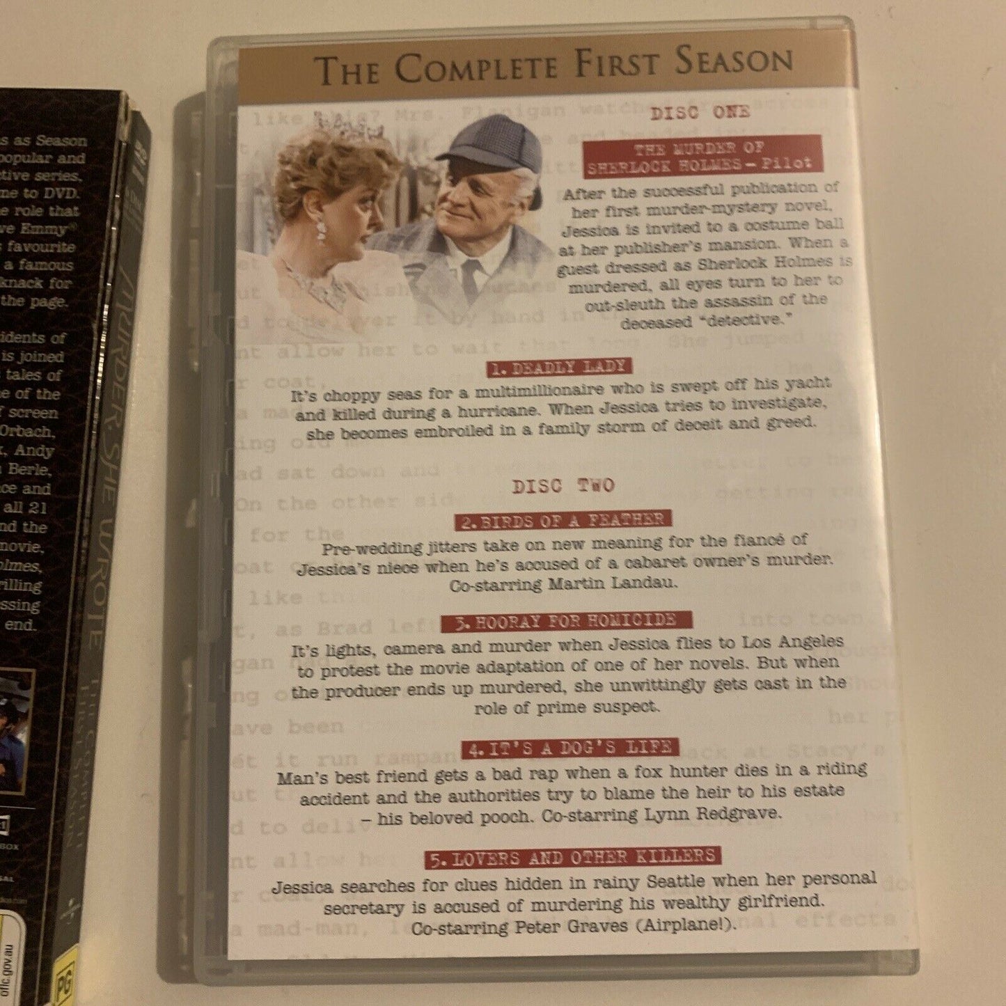 Murder She Wrote : Season 1 (DVD, 1985, 6-Disc) Angela Lansbury Region 4&2