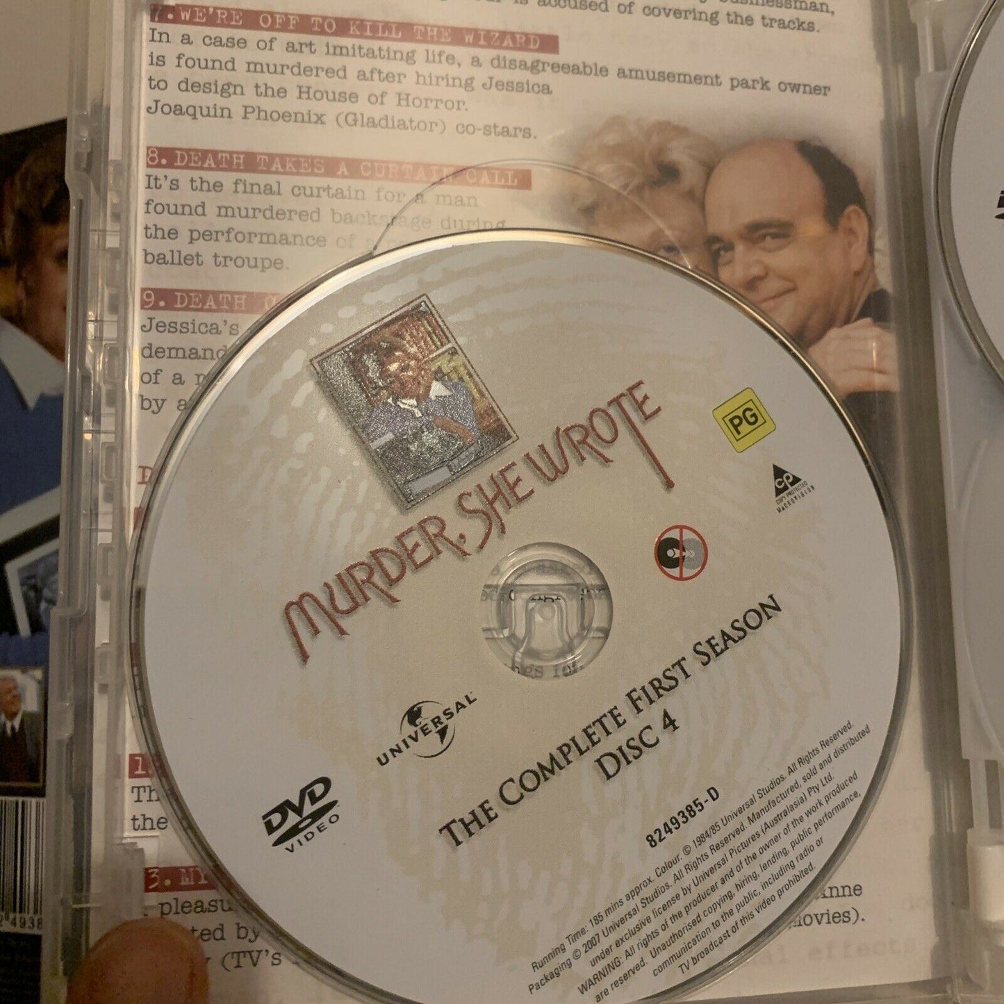 Murder She Wrote : Season 1 (DVD, 1985, 6-Disc) Angela Lansbury Region 4&2