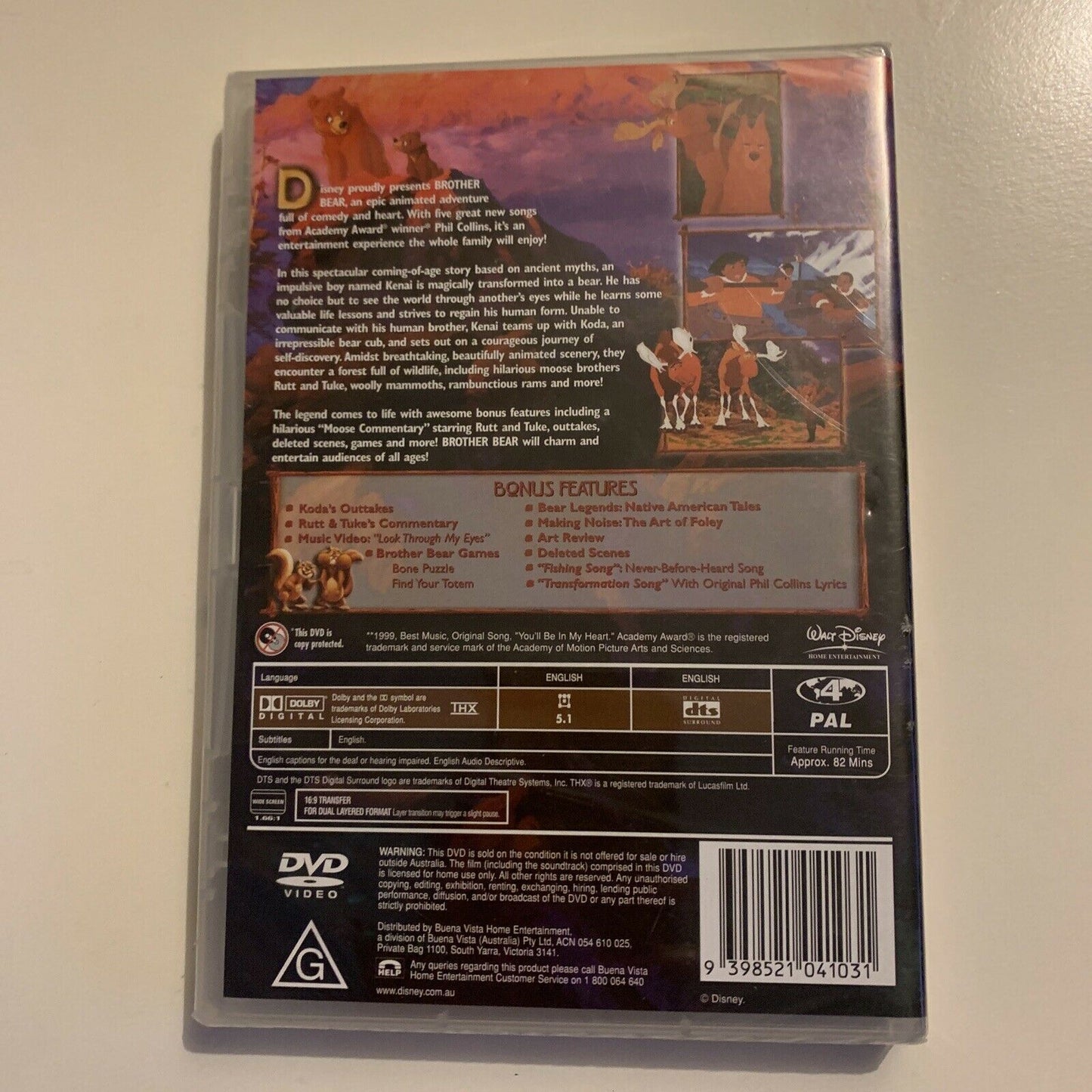 *New Sealed* Brother Bear (DVD, 2003) Region4