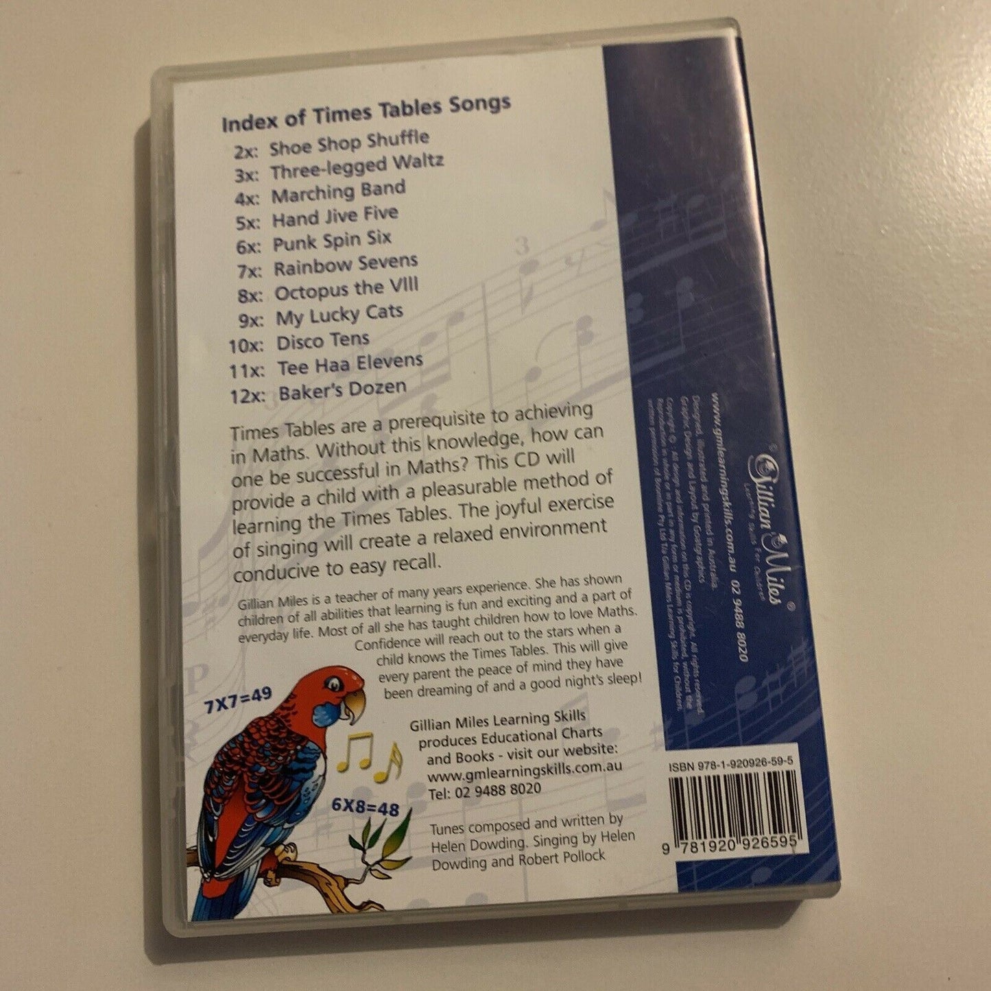Times Tables Singalong by Gillian Miles (CD) Learn Multiplication Tables Easily