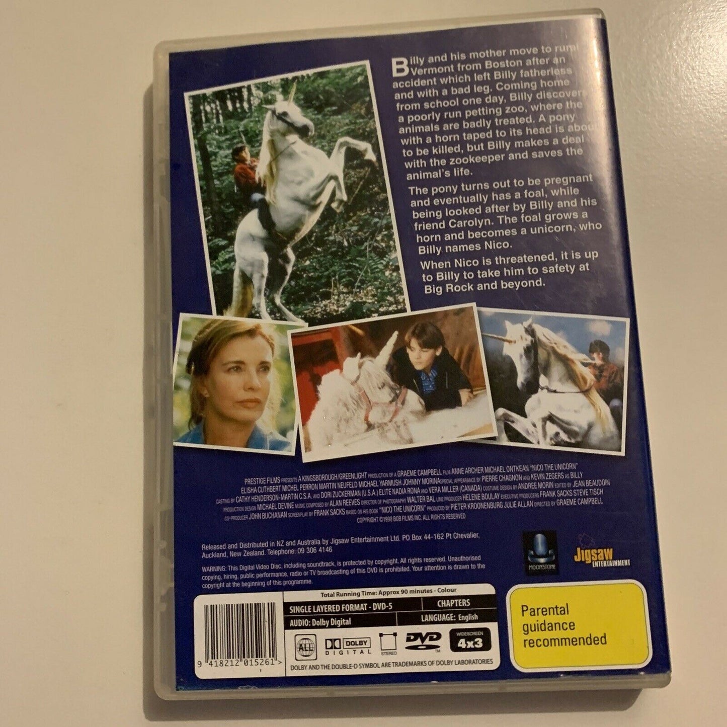 Nico The Unicorn (DVD, 1998) Kevin Zegers All Regions