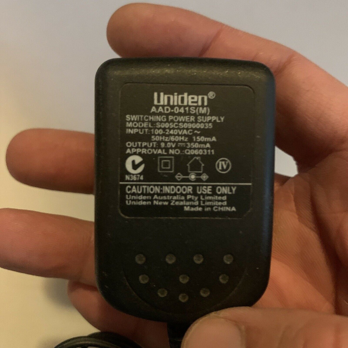 Uniden DECT 6.0 Charger & AAD-041S(M) AC Adapter For Cordless Phone DECT1515+2