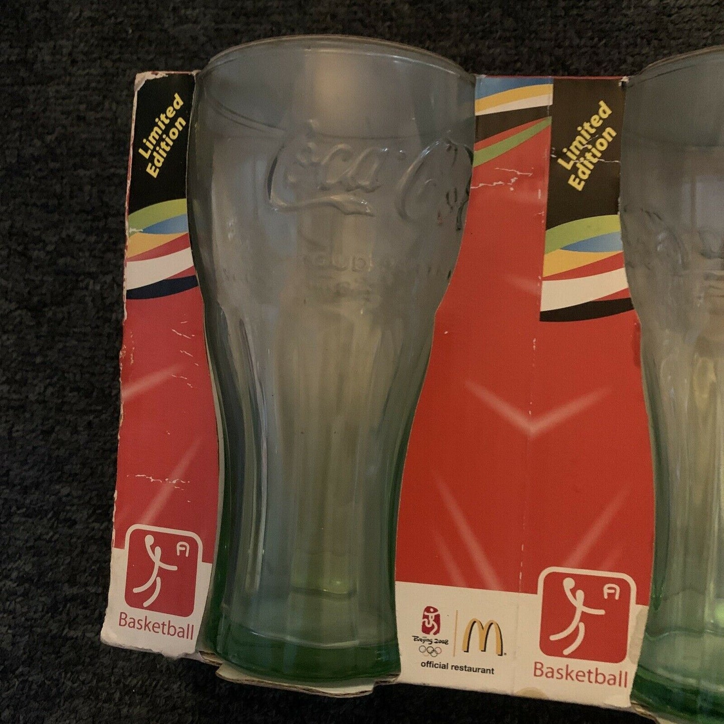 McDonald's 2x Glasses Beijing 2008 Promotional Item
