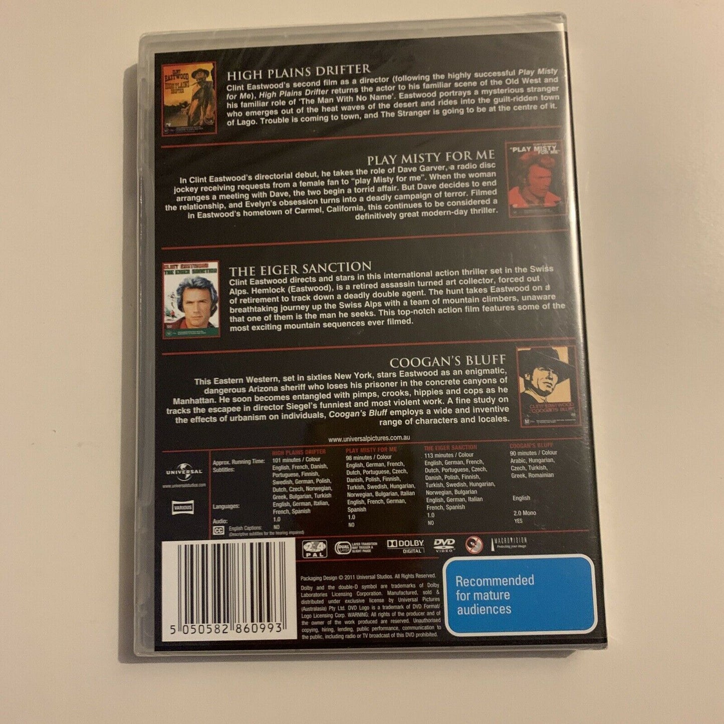 *New Sealed* Clint Eastwood Collection (DVD, 2011) Region 4&2