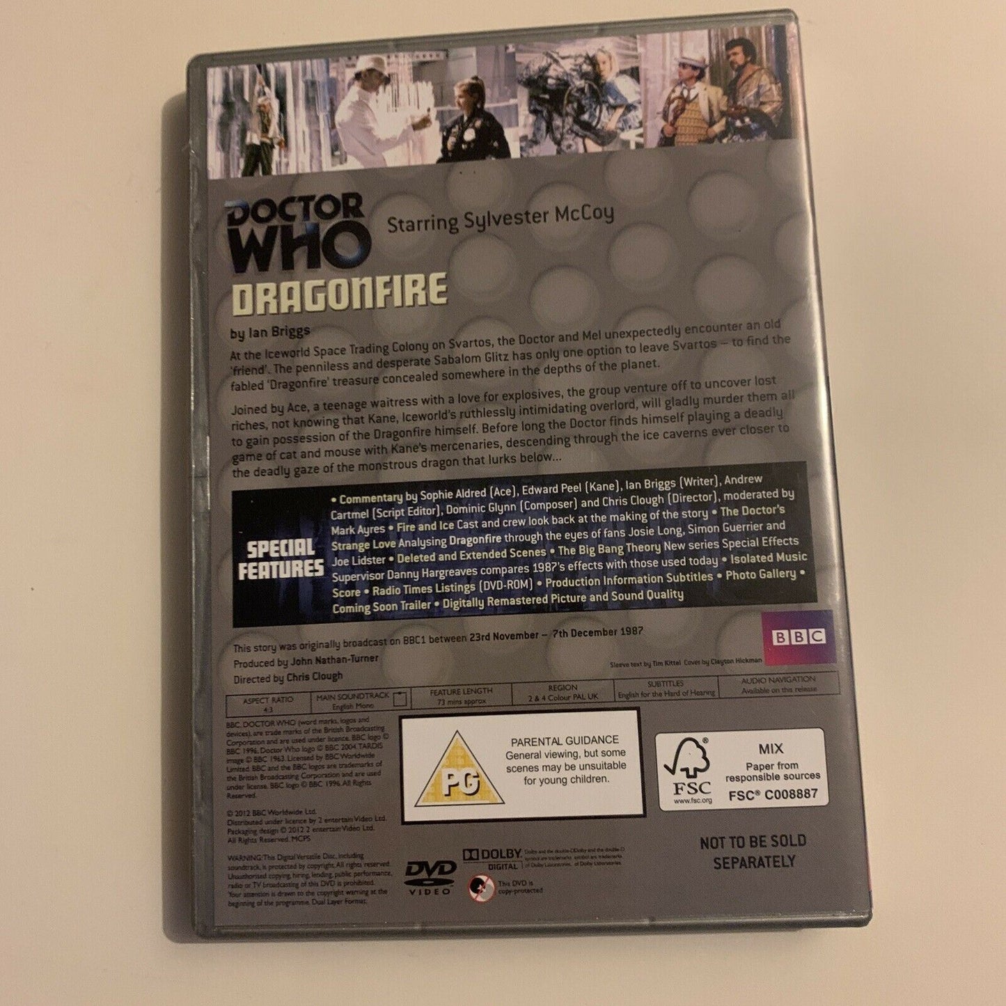 Doctor Who: Dragonfire (DVD, 1987) Sylvester McCoy. Region 2