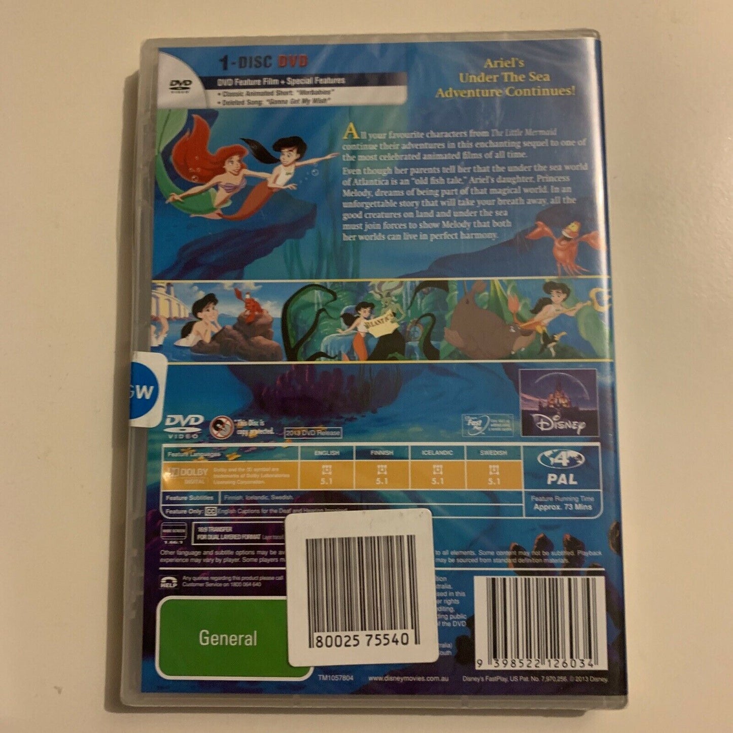 The Little Mermaid / The Little Mermaid II - Return To The Sea (DVD) Region 4