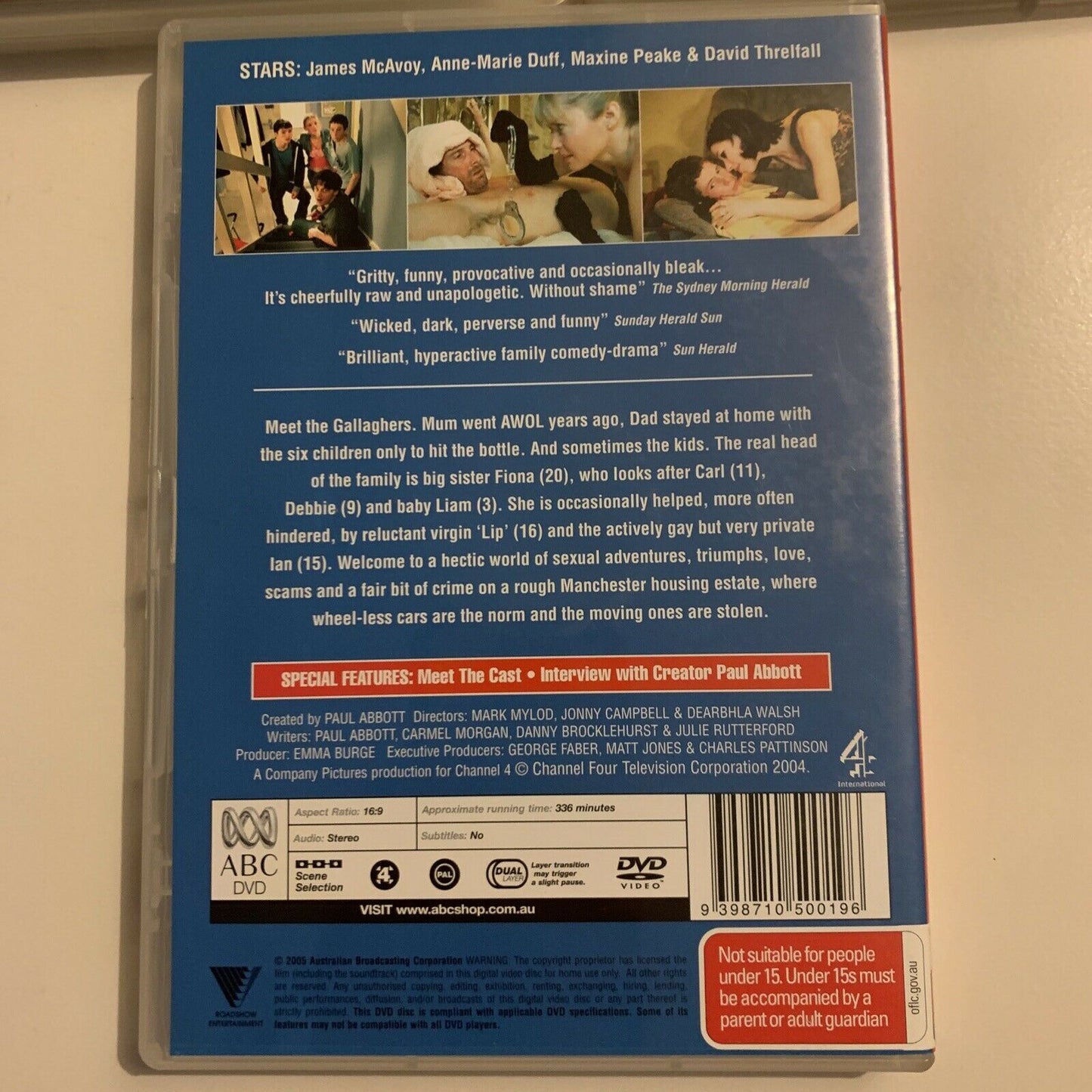 Shameless - UK Version: Series 1,2,3 (DVD, 2010, 6-Disc) Region 4