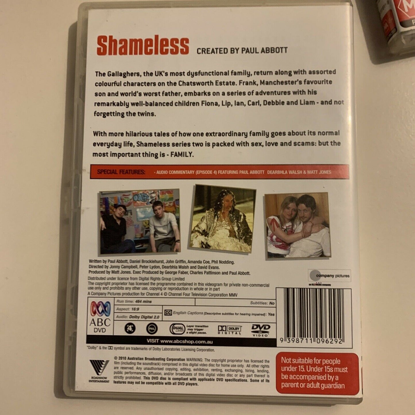 Shameless - UK Version: Series 1,2,3 (DVD, 2010, 6-Disc) Region 4