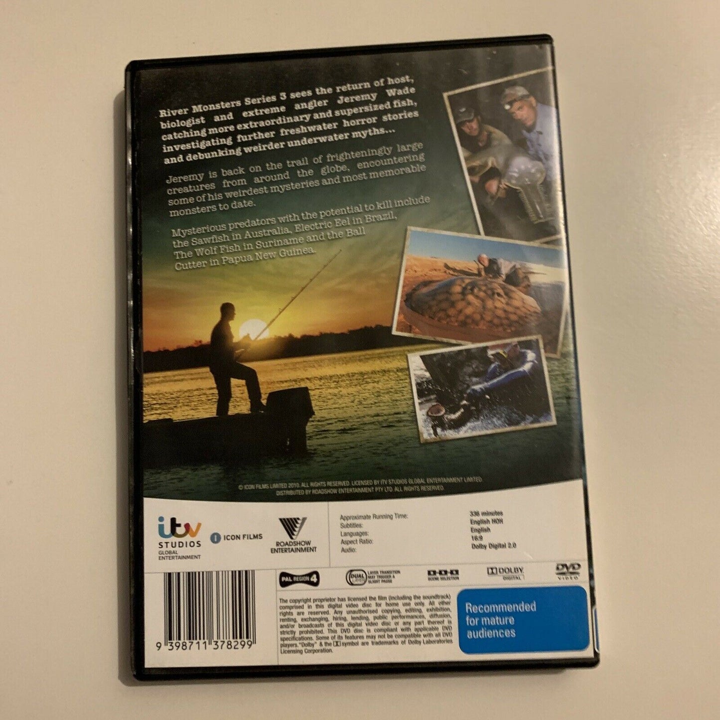 River Monsters : Season 3 (DVD, 2013, 2-Disc Set) Jeremy Wade Region 4&2