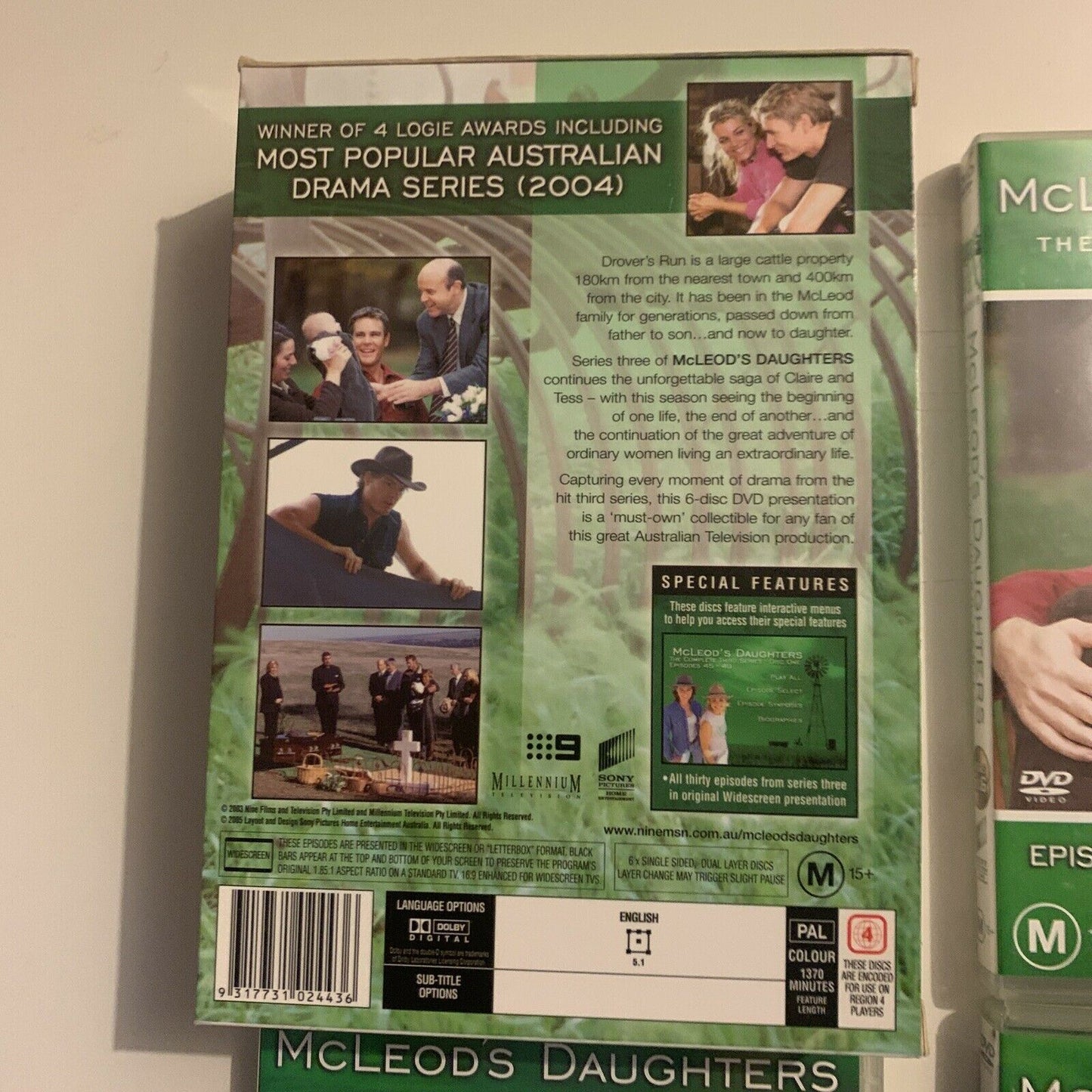 McLeod's Daughters : Season 3 (DVD, 2005, 6-Disc Set) Inge Hornstra Region 4&2