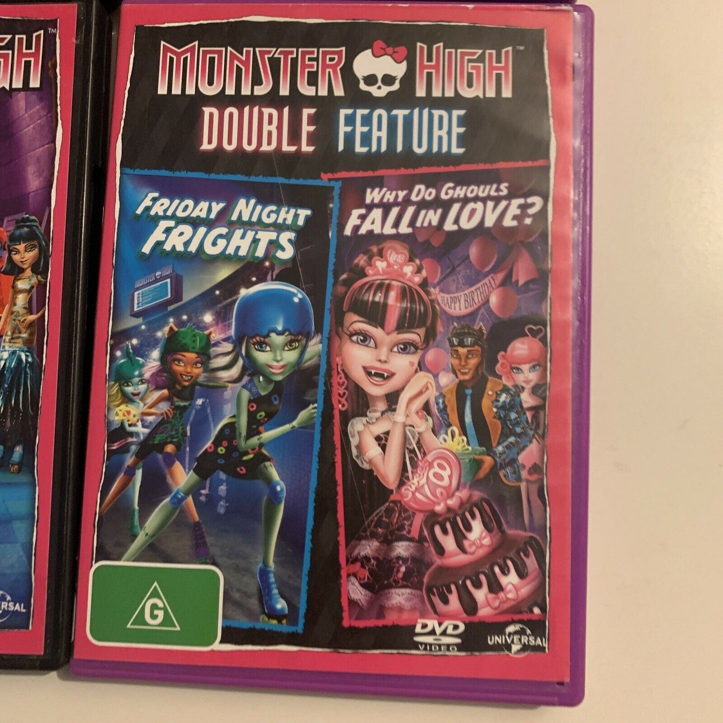 4x Monster High DVDs: Haunted / Ghouls Rule / Friday Night Freight / Freaky