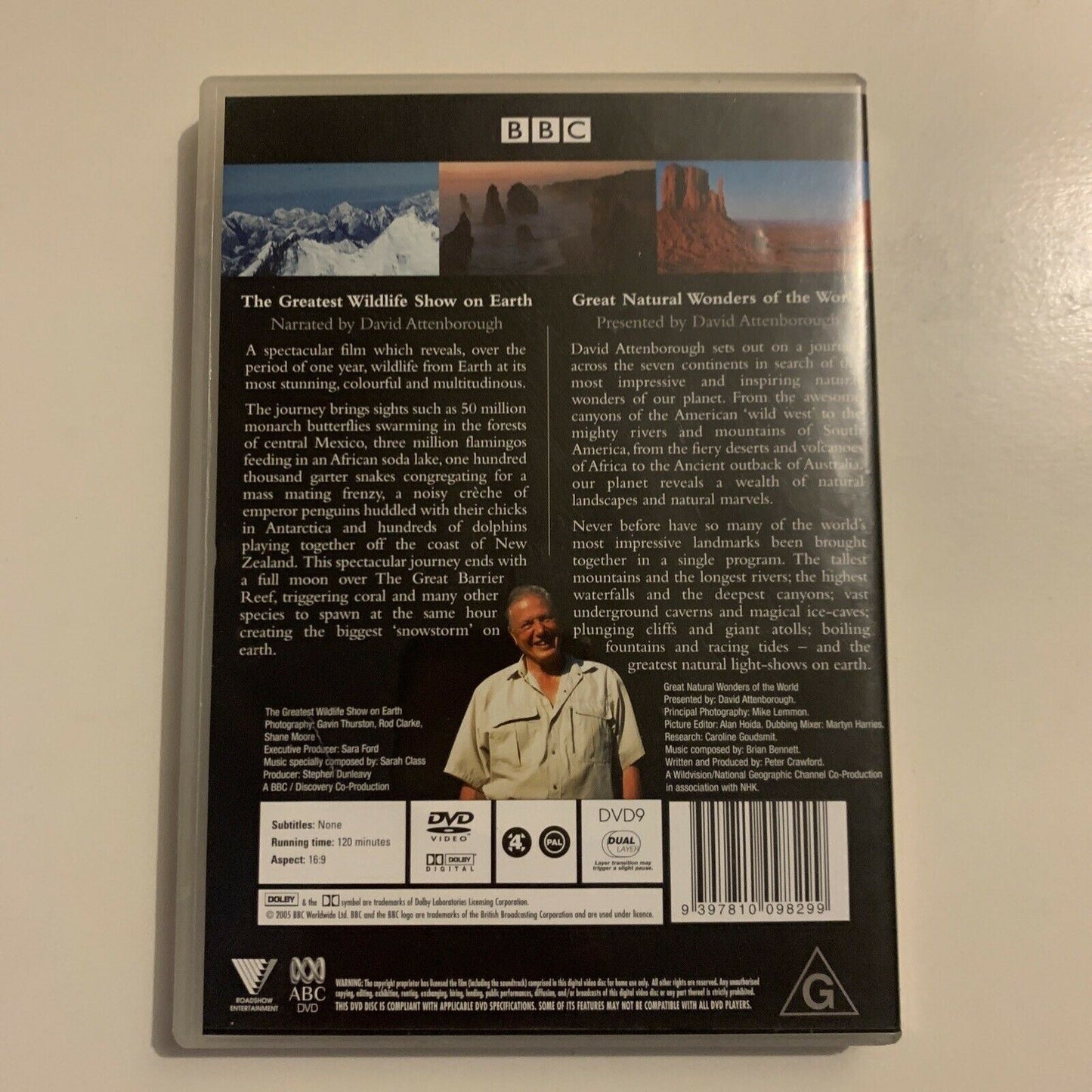 The Great Natural Wonders Of The World / Greatest Wildlife Show On Earth DVD
