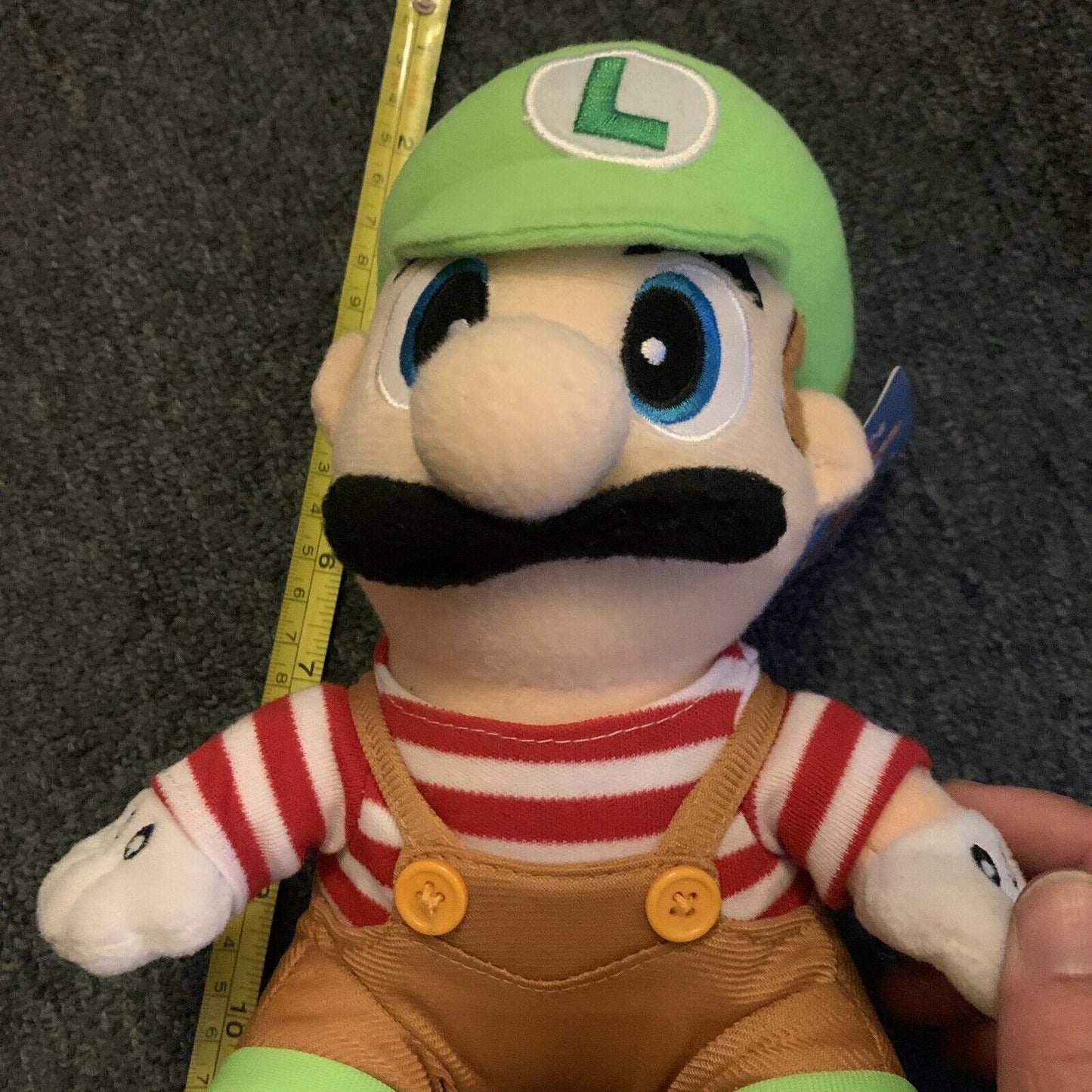 Luigi Mario Party Plush Toy 2003 Nintendo Hudson Soft Japan 23cm Tall