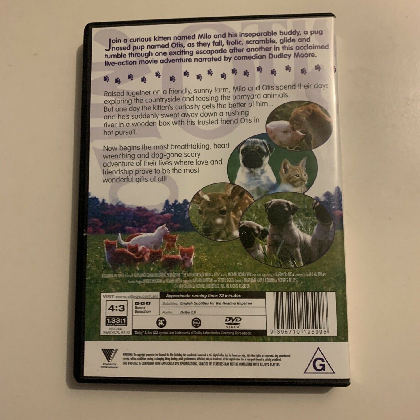 The Adventures Of Milo And Otis (DVD, 1986) Region 4