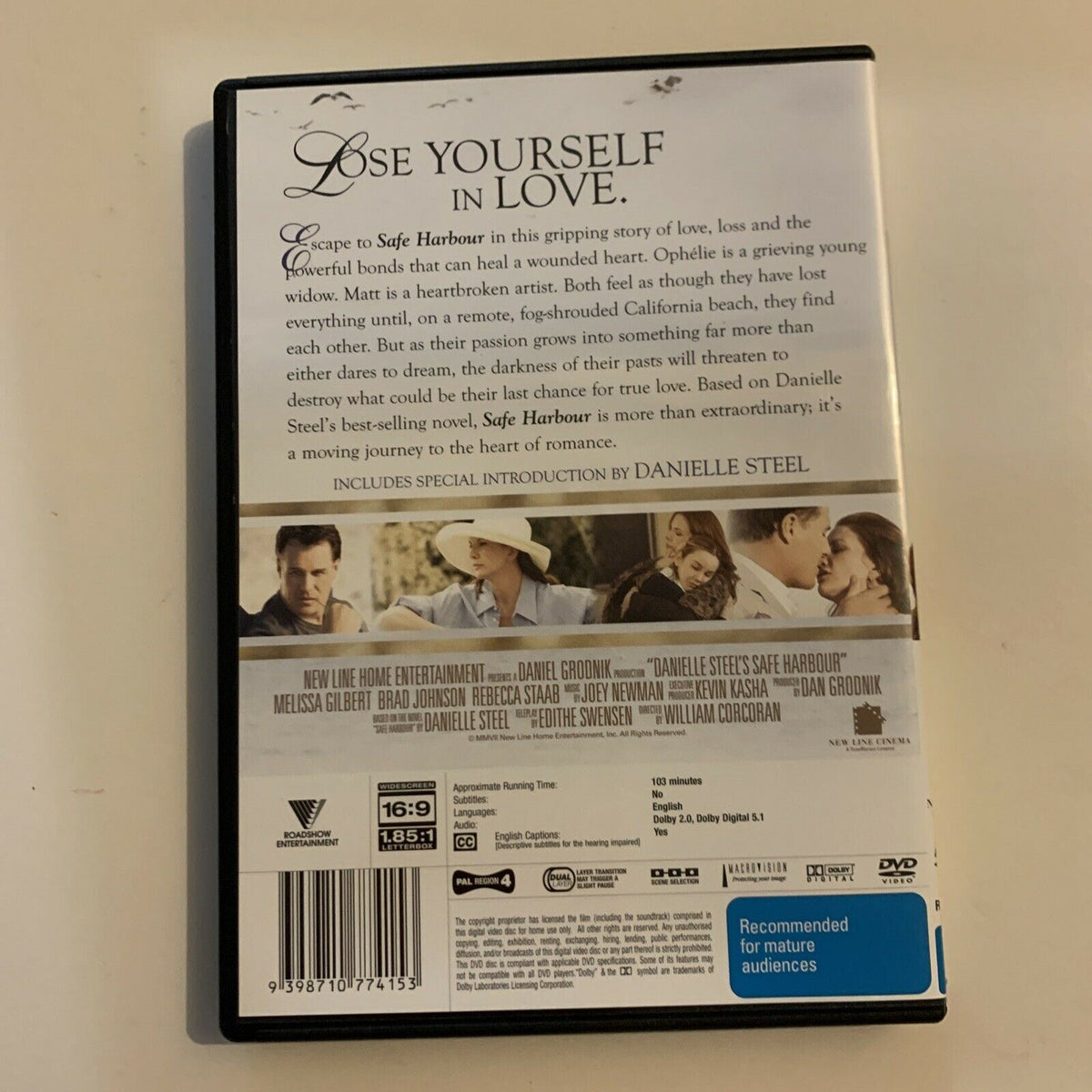 Safe Harbour (Danielle Steel's) (DVD, 2008) Melissa Gilbert, Brad Johnson