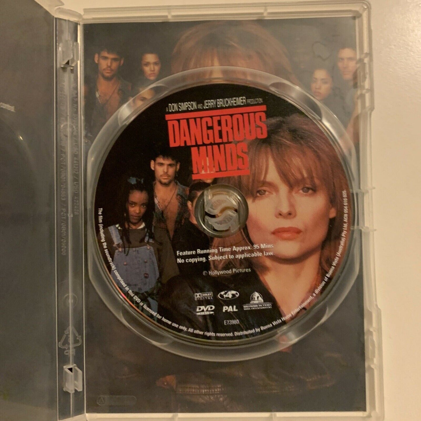 Dangerous Minds (DVD, 1995) Michelle Pfeiffer Region 4