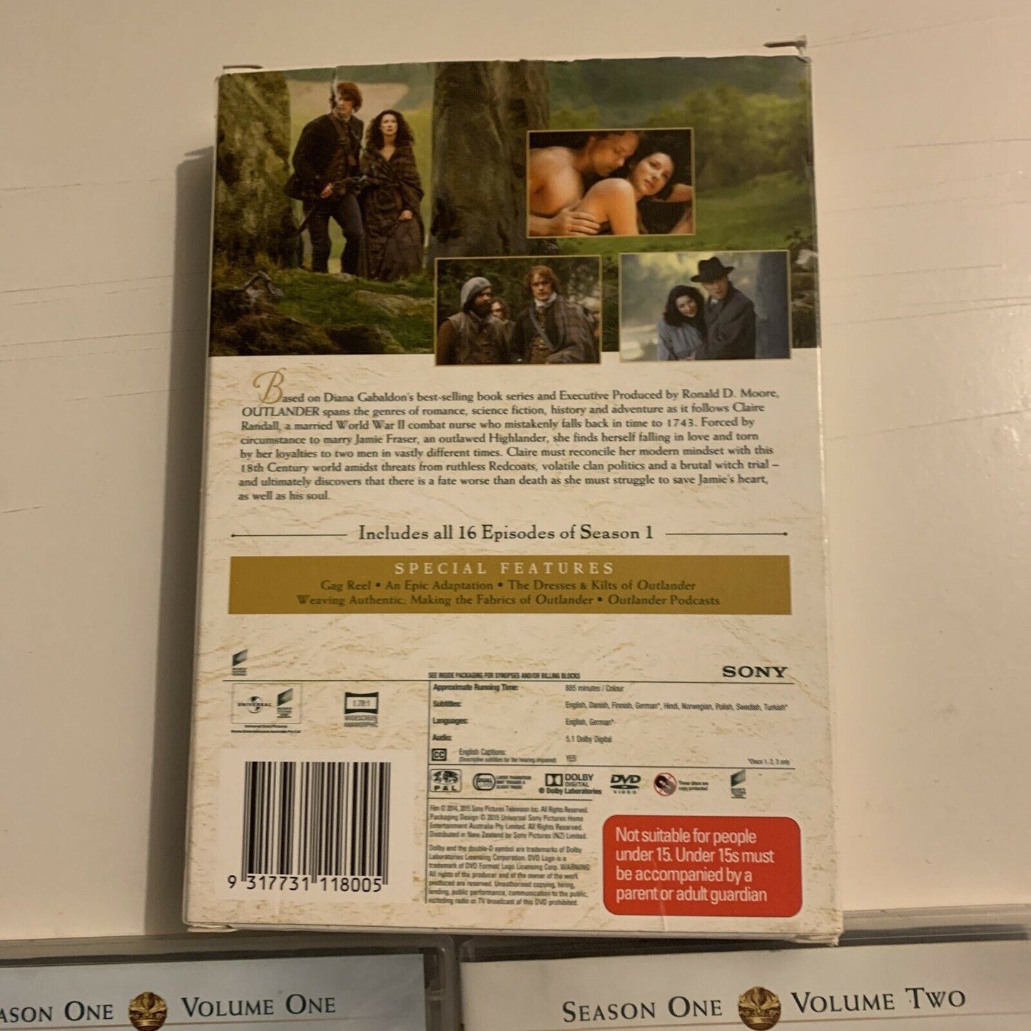 Outlander : Season 1 (DVD, 2015, 6-Disc Set) Region 4&2