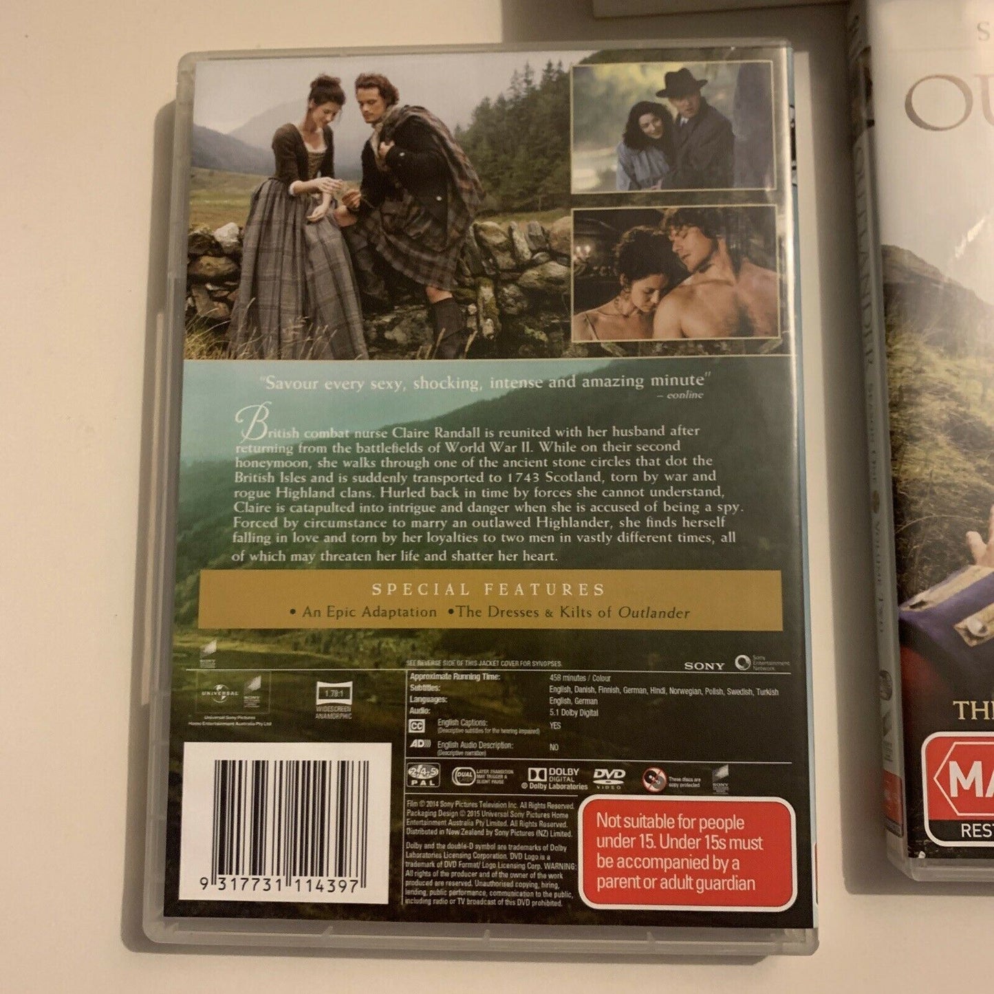 Outlander : Season 1 (DVD, 2015, 6-Disc Set) Region 4&2