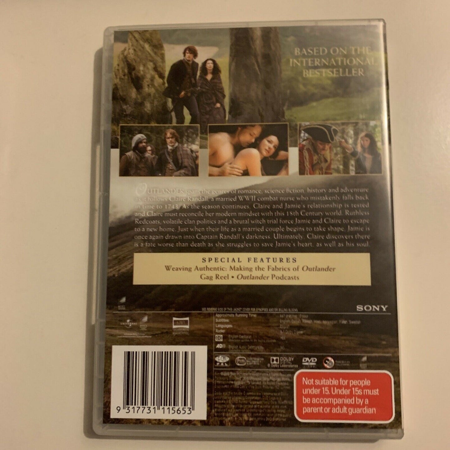 Outlander : Season 1 (DVD, 2015, 6-Disc Set) Region 4&2