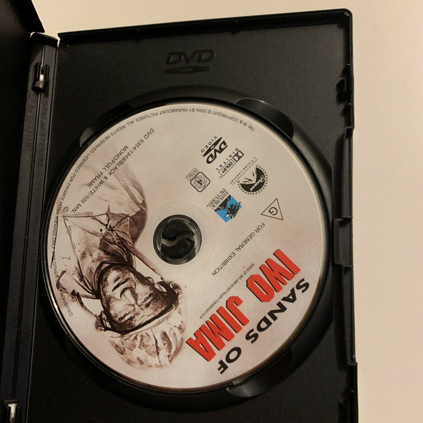 Sands Of Iwo Jima (DVD, 1949) John Wayne Region 4