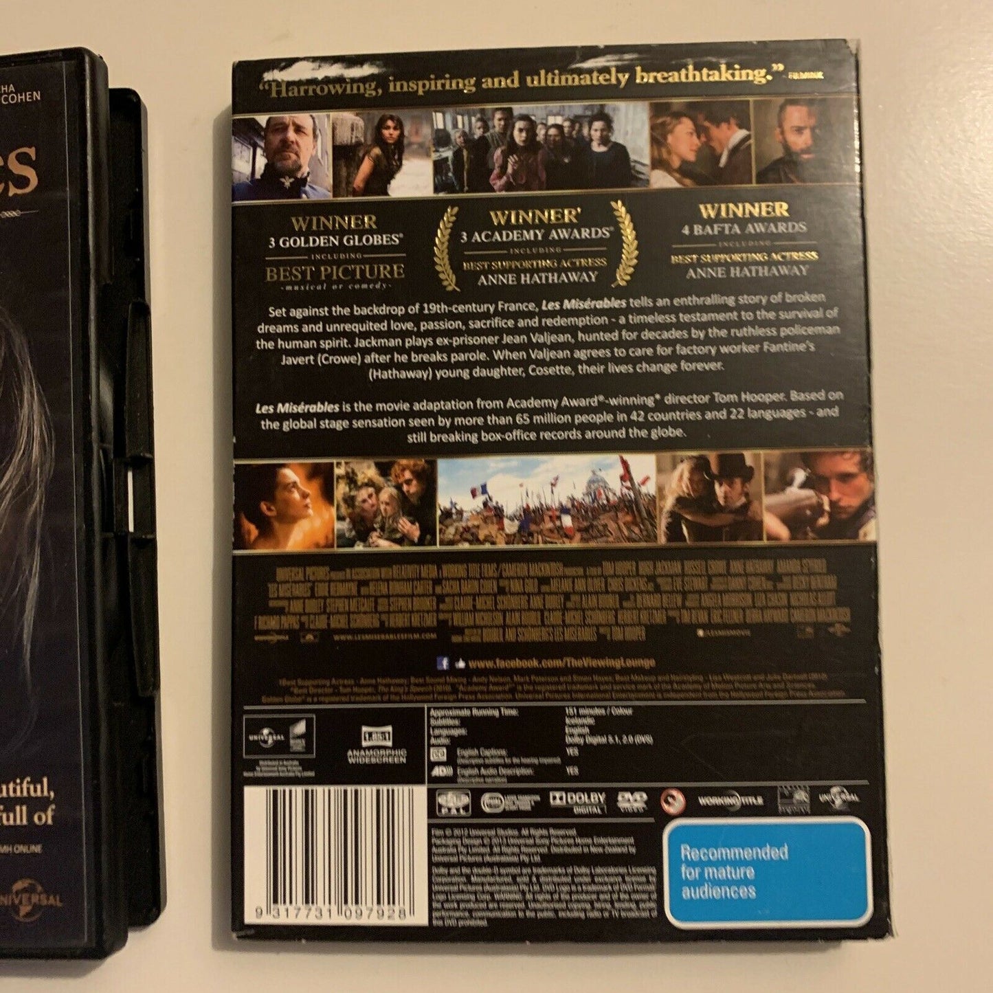 Les Miserables - The Musical Phenomenon (DVD, 2012) Region 4&2