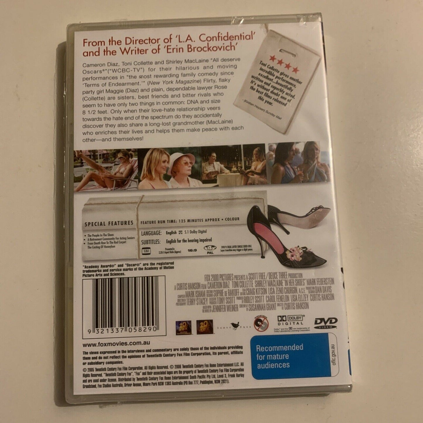 *New Sealed* In Her Shoes (DVD, 2005) Cameron Diaz Region 4