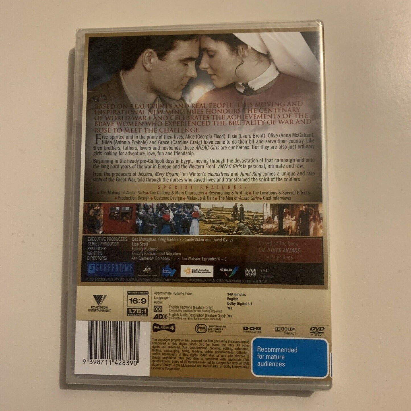 *New Sealed* Anzac Girls (DVD, 2014, 3-Disc) Georgia Flood, Laura Brent Region 4
