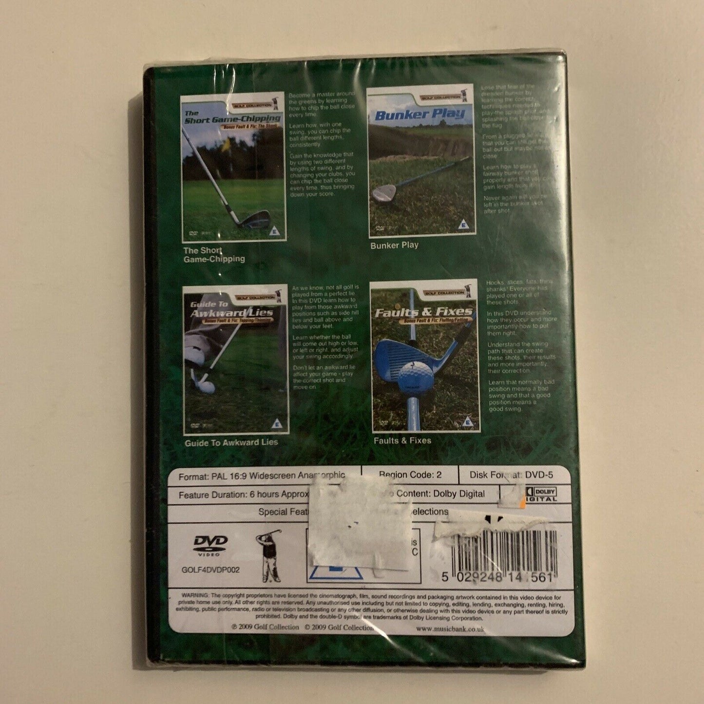 *New Sealed* Learn To Play Golf - 4 DVD Collector's Edition (DVD, 2009) Region 2