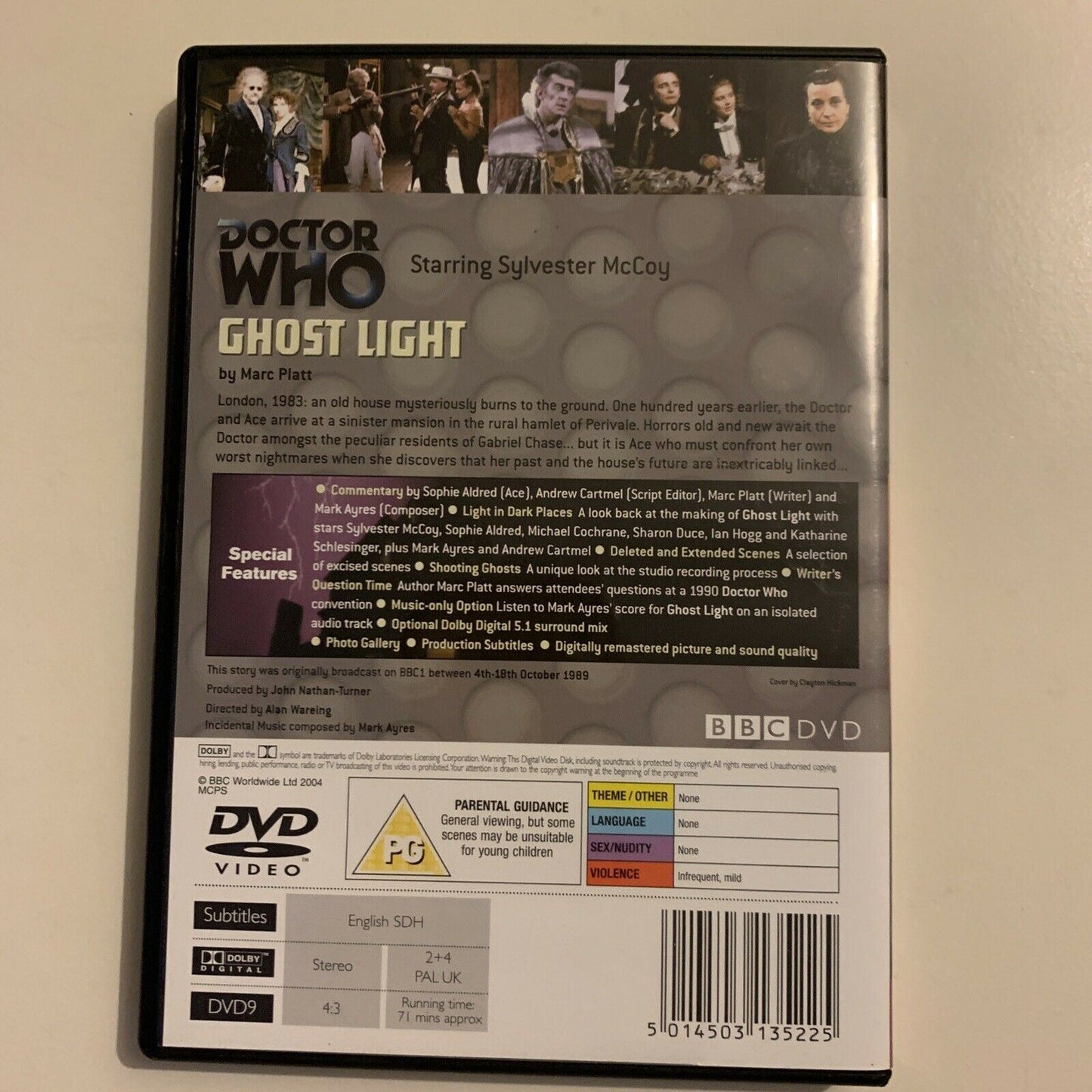 Doctor Who - Ghost Light (DVD, 1989) Sylvester McCoy BBC Region 4&2