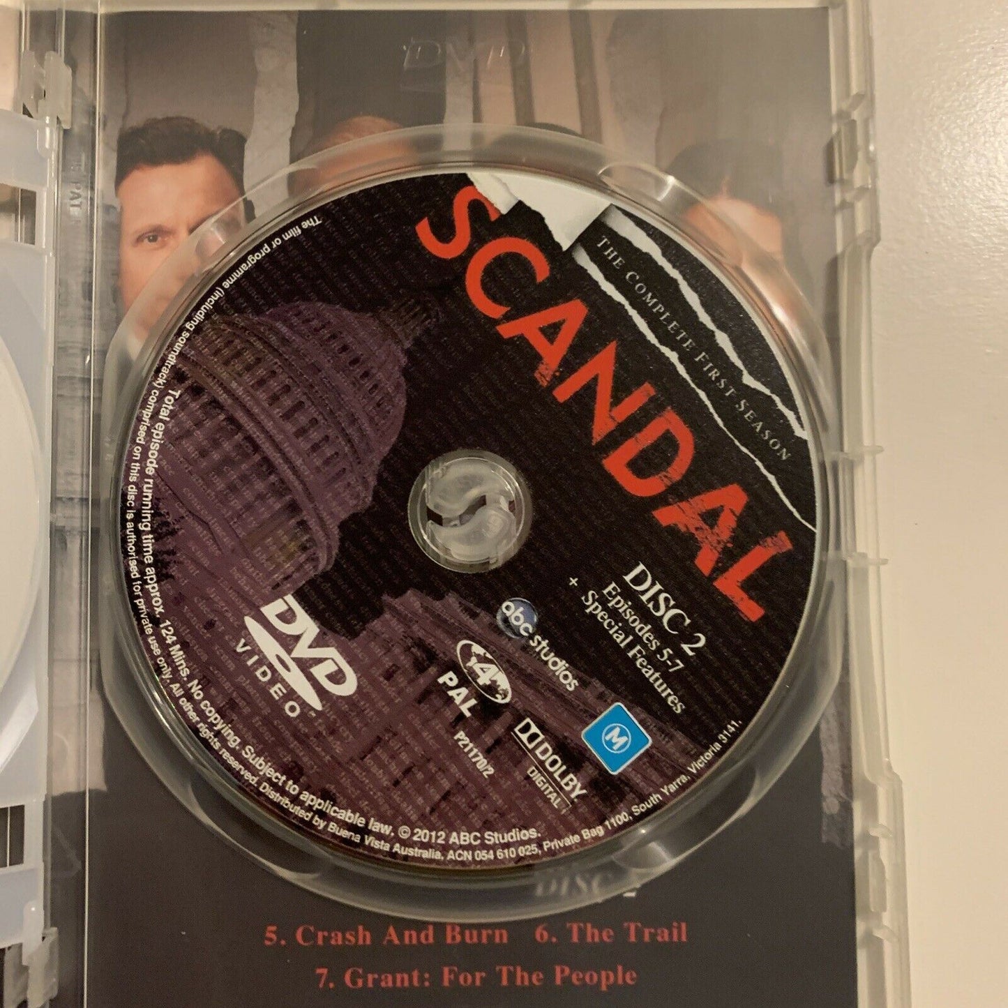Scandal : Season 1 (DVD, 2013, 2-Disc) Region 4&2