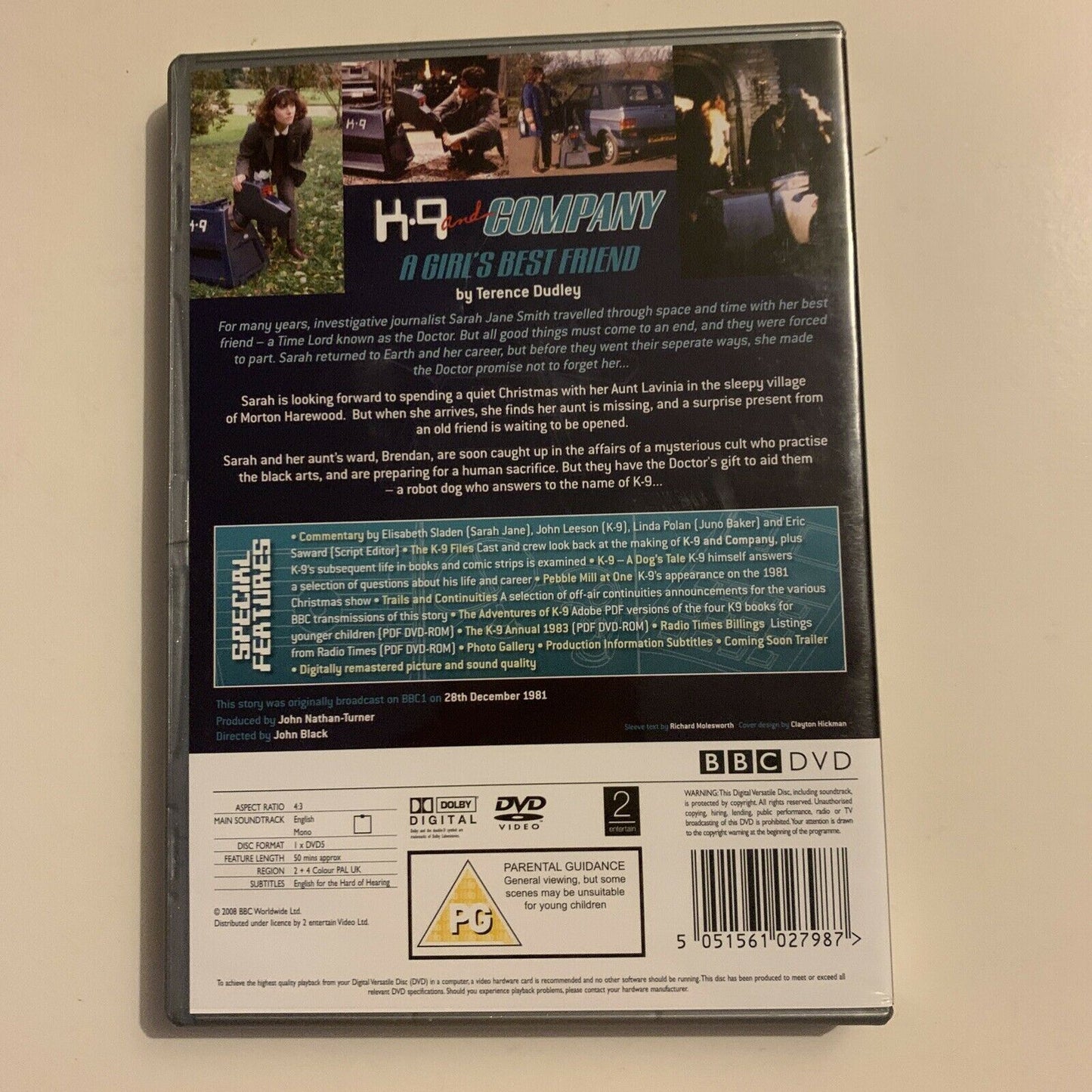 Doctor Who: K9 and Company - A Girls Best Friend (DVD, 1981) Elisabeth Sladen