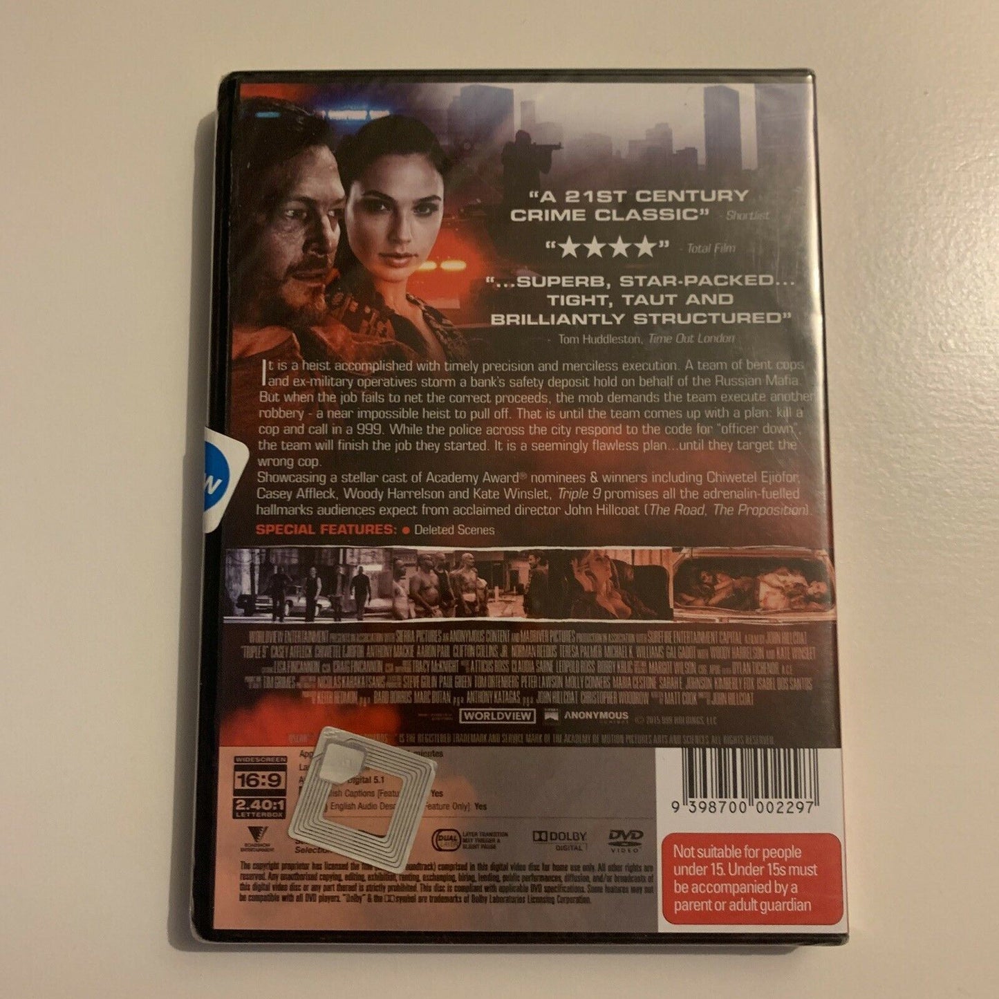 *New Sealed* Triple Nine (DVD, 2016) Casey Affleck, Woody Harrelson Region4