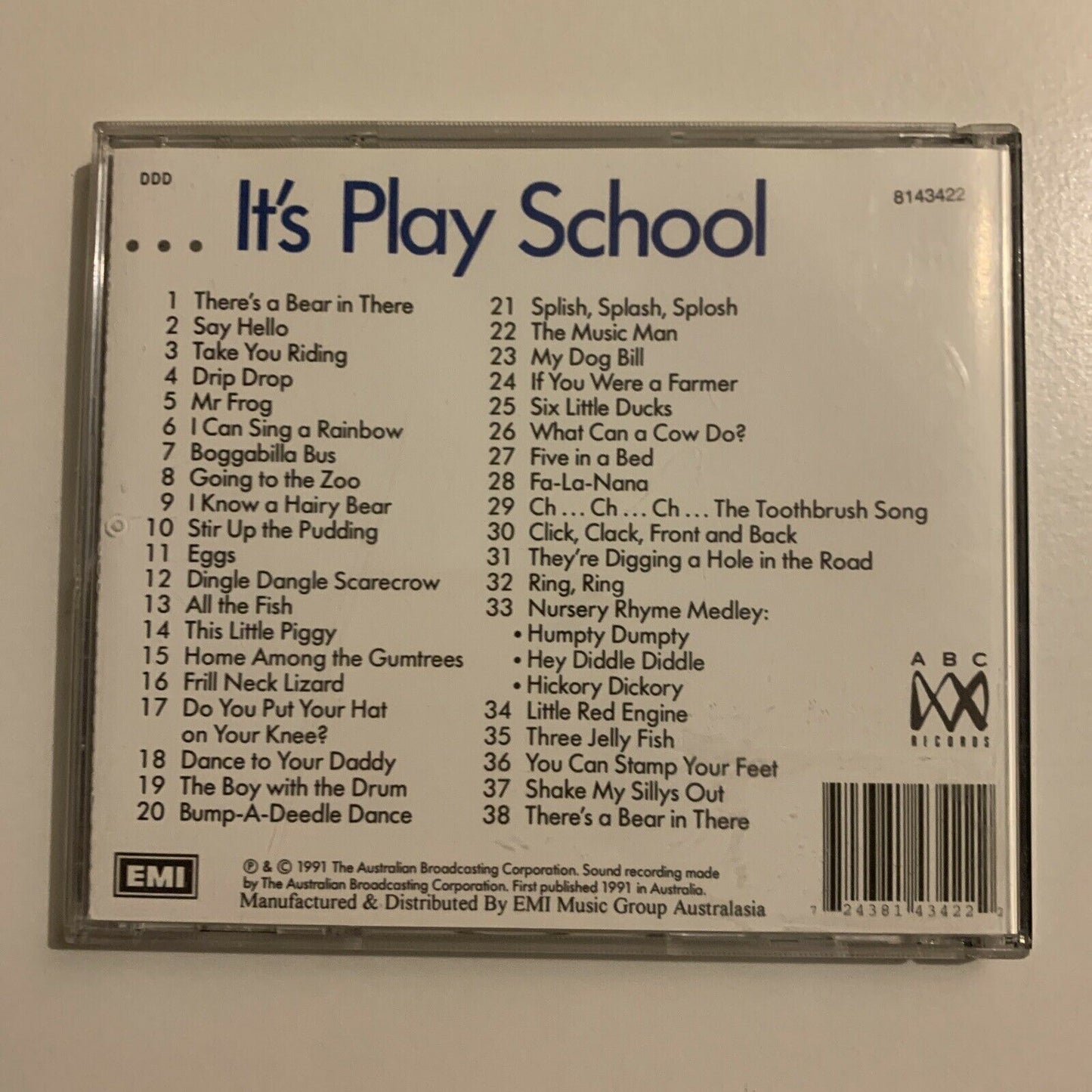 Play School – ...It's Play School - Songs From ABC Playschool (CD, 1991)
