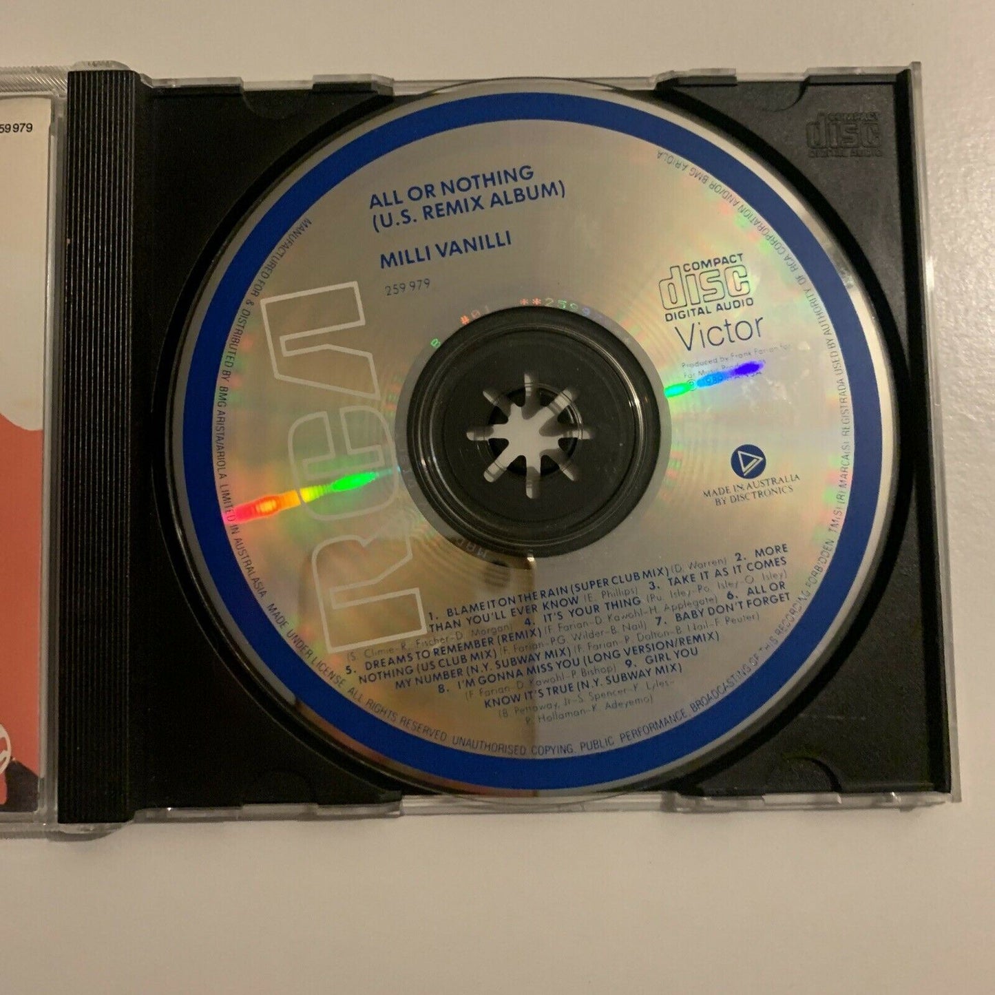 Milli Vanilli - All Or Nothing The US Remix Album (CD, 1989)