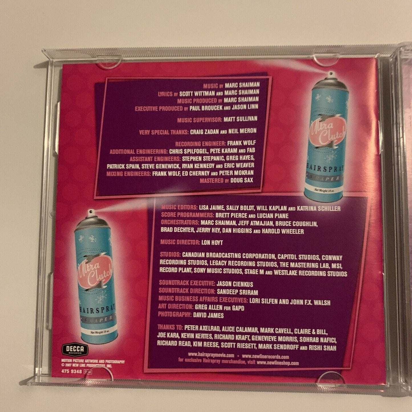 Hairspray - Original Movie Soundtrack (CD, Aug-2007, Decca)