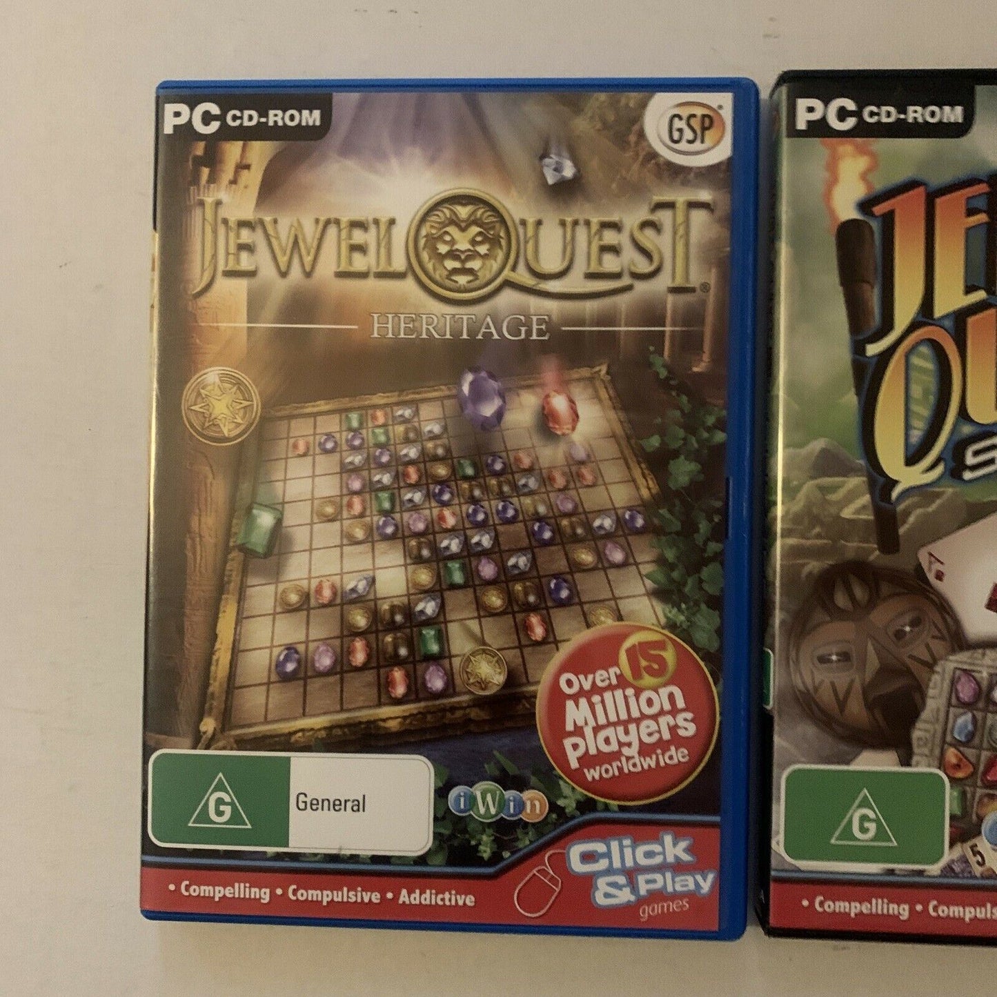 Jewel Quest: Heritage / Jewel Quest III Solitaire PC CDROM Puzzle Game