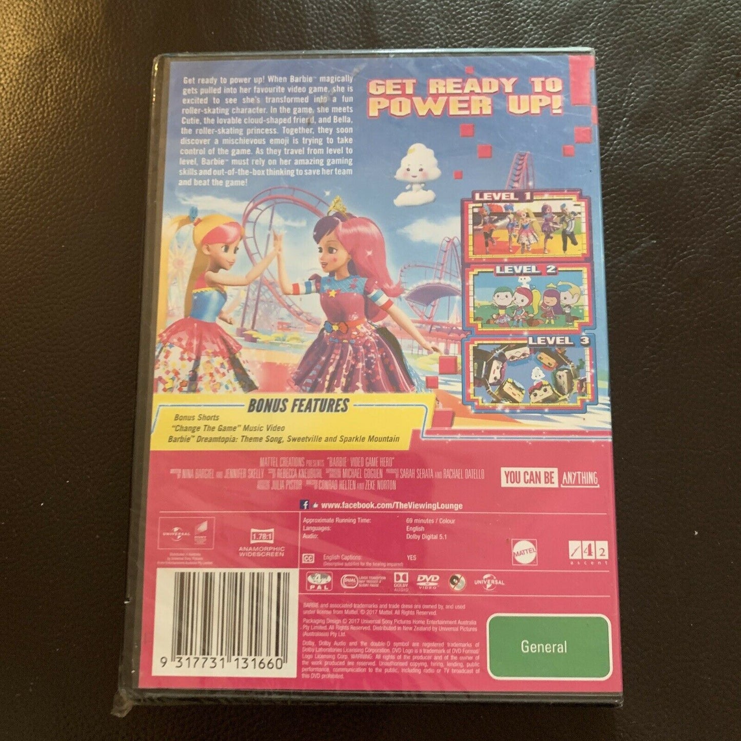 *New Sealed* Barbie - Video Game Hero (DVD, 2017) Region4