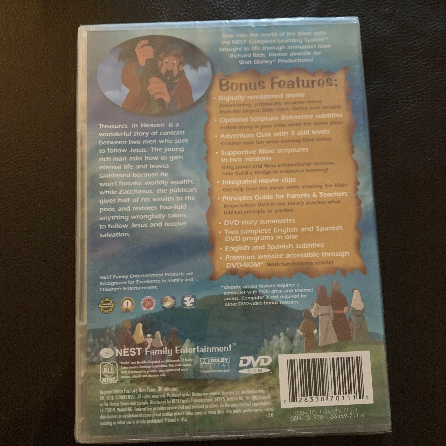 *New* The Animated Stories From The New Testament: Treasures In Heaven (DVD)