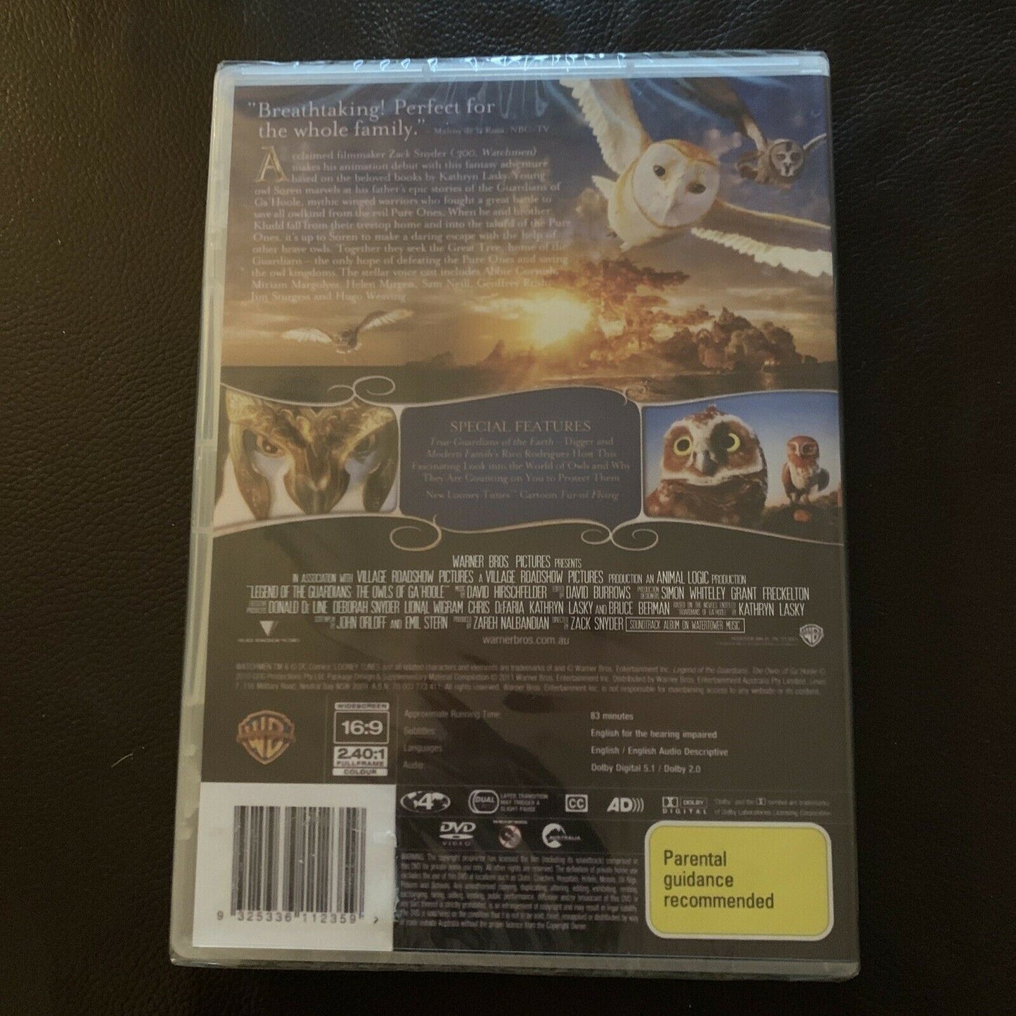 *New Sealed* Legend Of The Guardians - The Owls Of Ga'hoole (DVD, 2011) Region 4