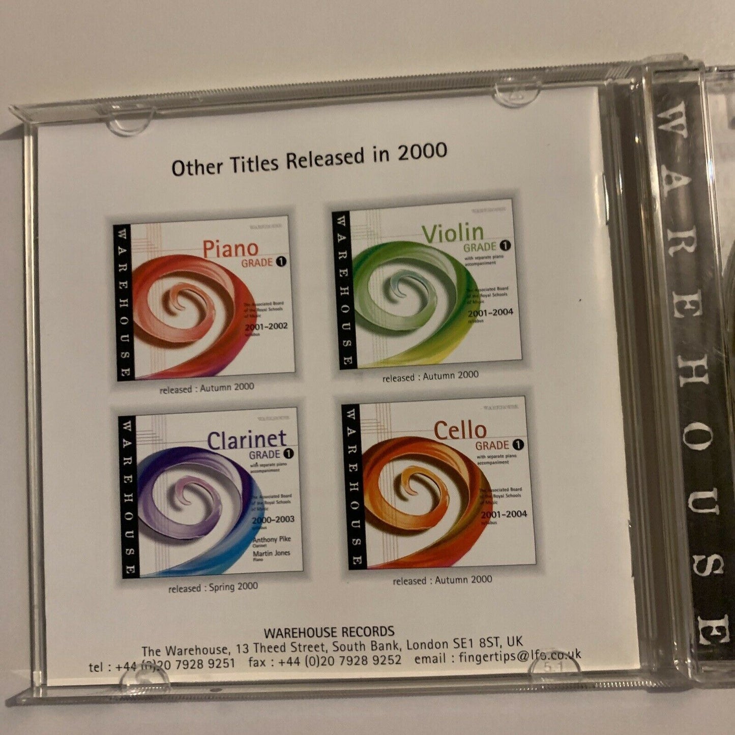 Royal Schools Of Music: Flute Grade 4 2000-2003 Syllabus CD Edward Beckett