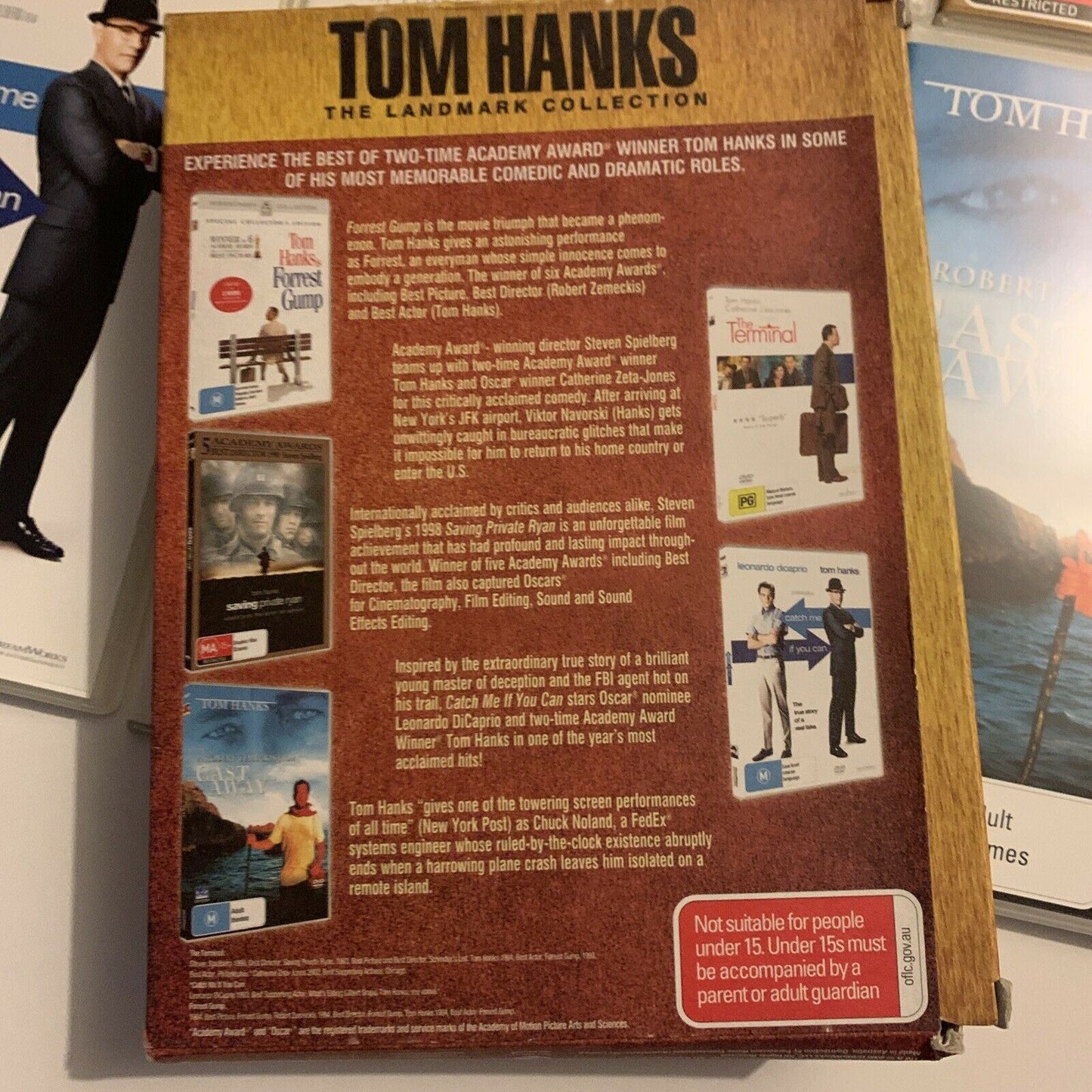 5 DVDs Tom Hanks Collection: Forrest Gump / Catch Me If You Can / Terminal...