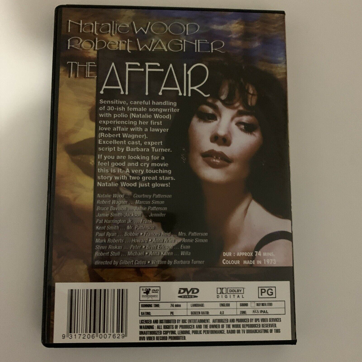 The Affair (DVD, 1973) Natalie Wood, Robert Wagner. All Regions