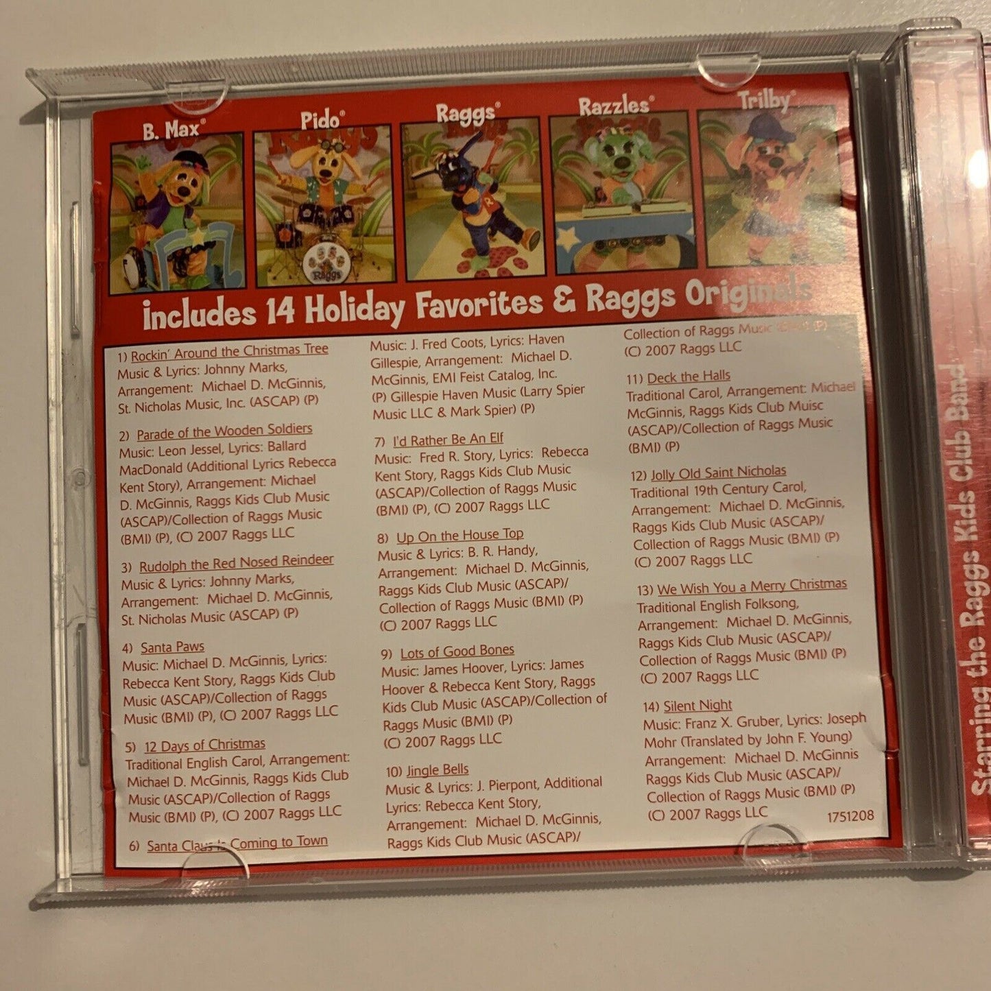 Raggs - Santa Paws - 14 Holiday Favorites (CD, 2007)