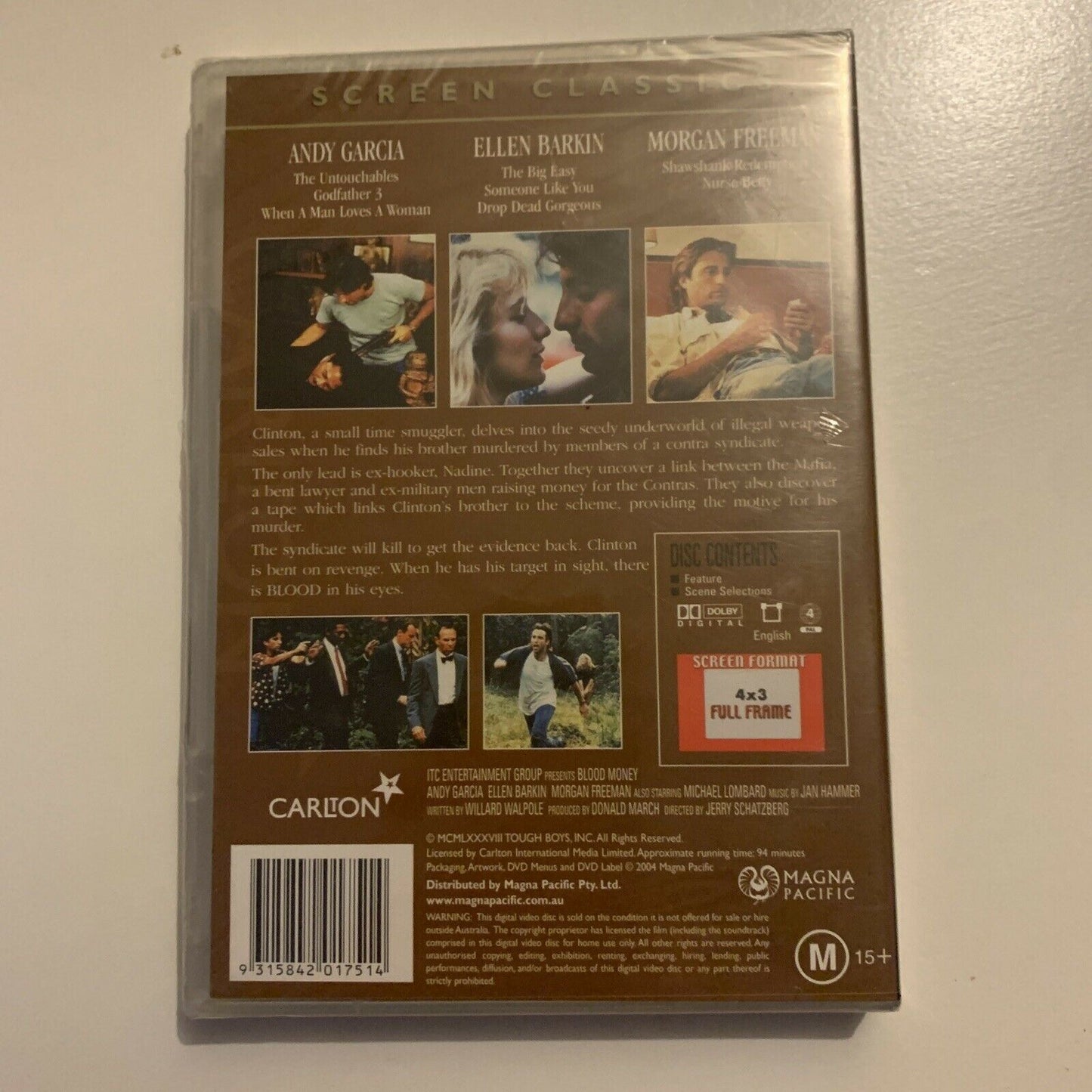 *New Sealed* Blood Money (DVD, 2004) - Morgan Freeman, Andy Garcia Region 4