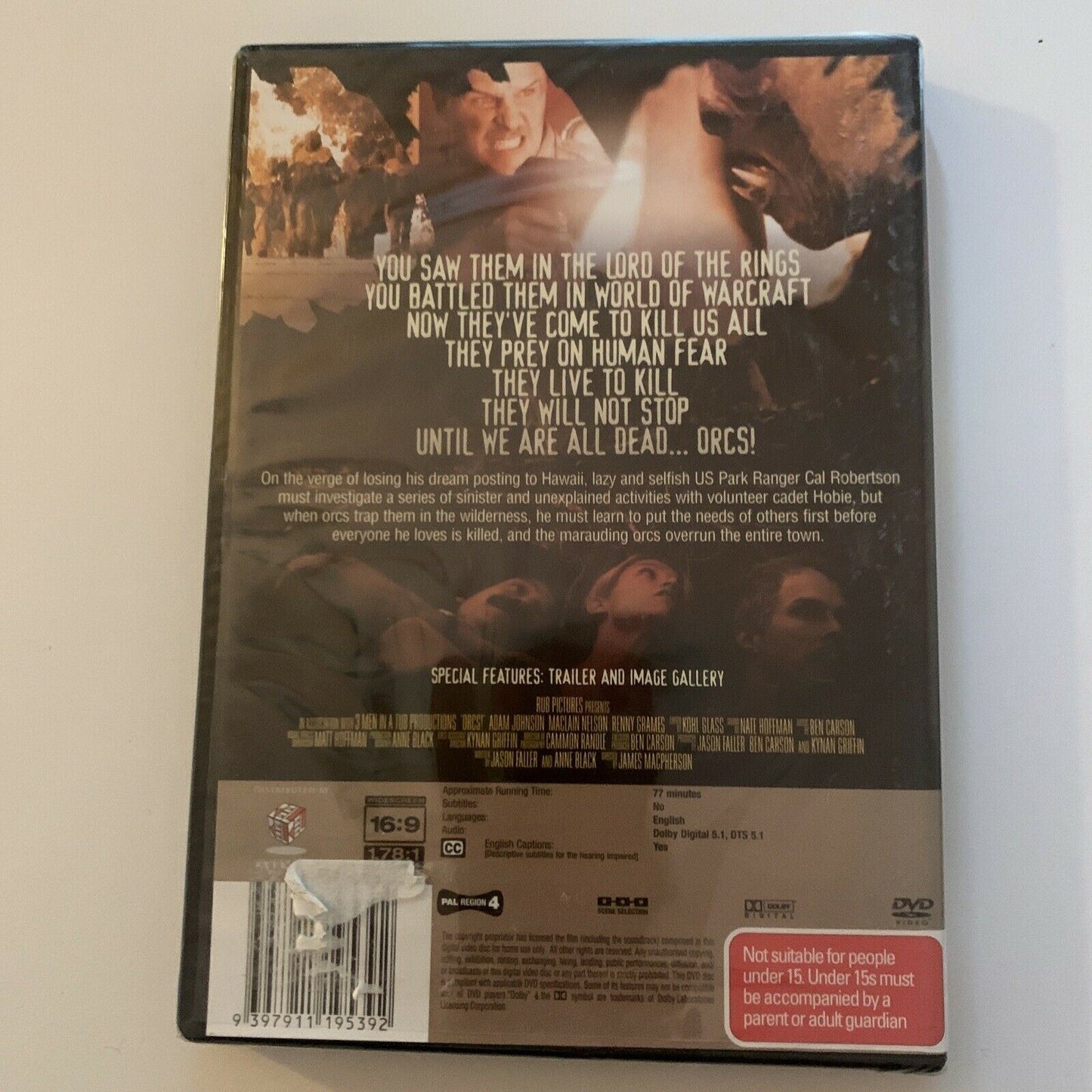 *New Sealed* Orcs! (DVD, 2011) Adam Johnson, Brad Johnson, Maclain Nelson