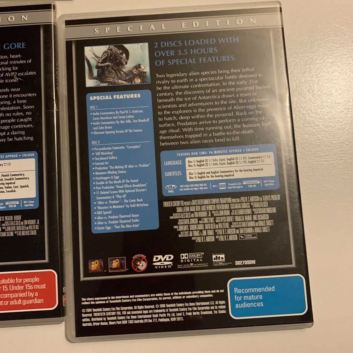 6x Predator & Aliens Movie Special Edition 12-Disc Region 4&2