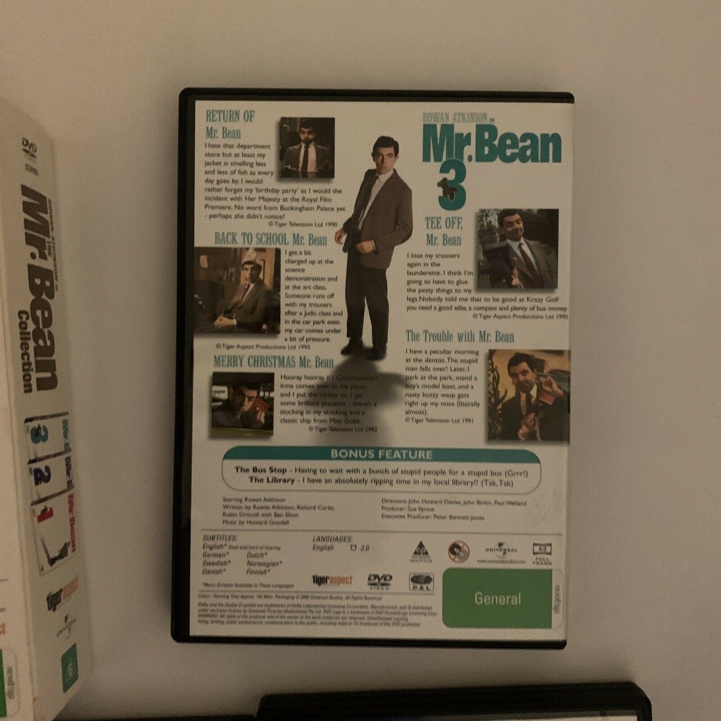 The Mr Bean Collection : Vol 1-3 (DVD, 2005, 3-Disc) Region 4&2